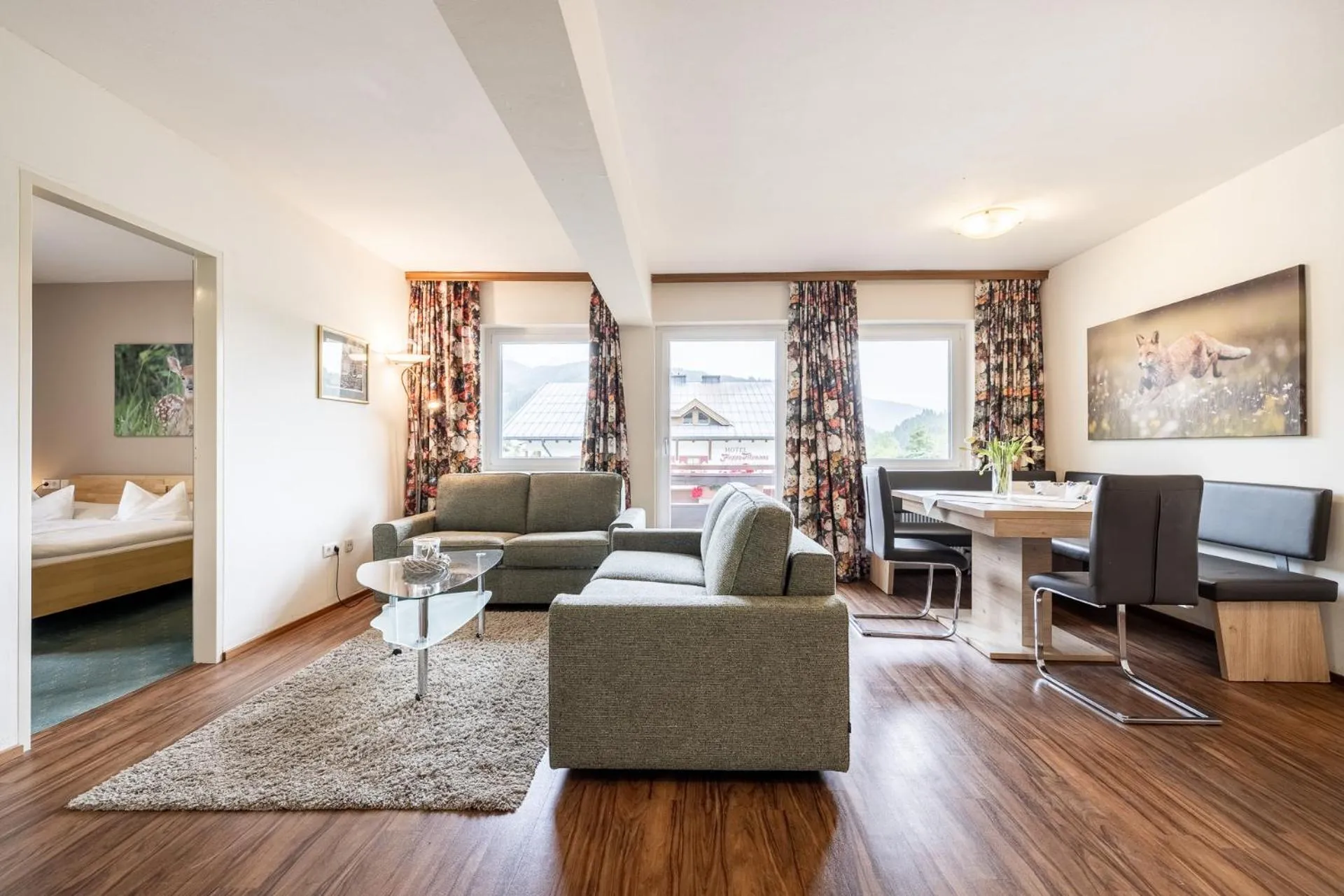 Living room, Bed in Das Filzmoos