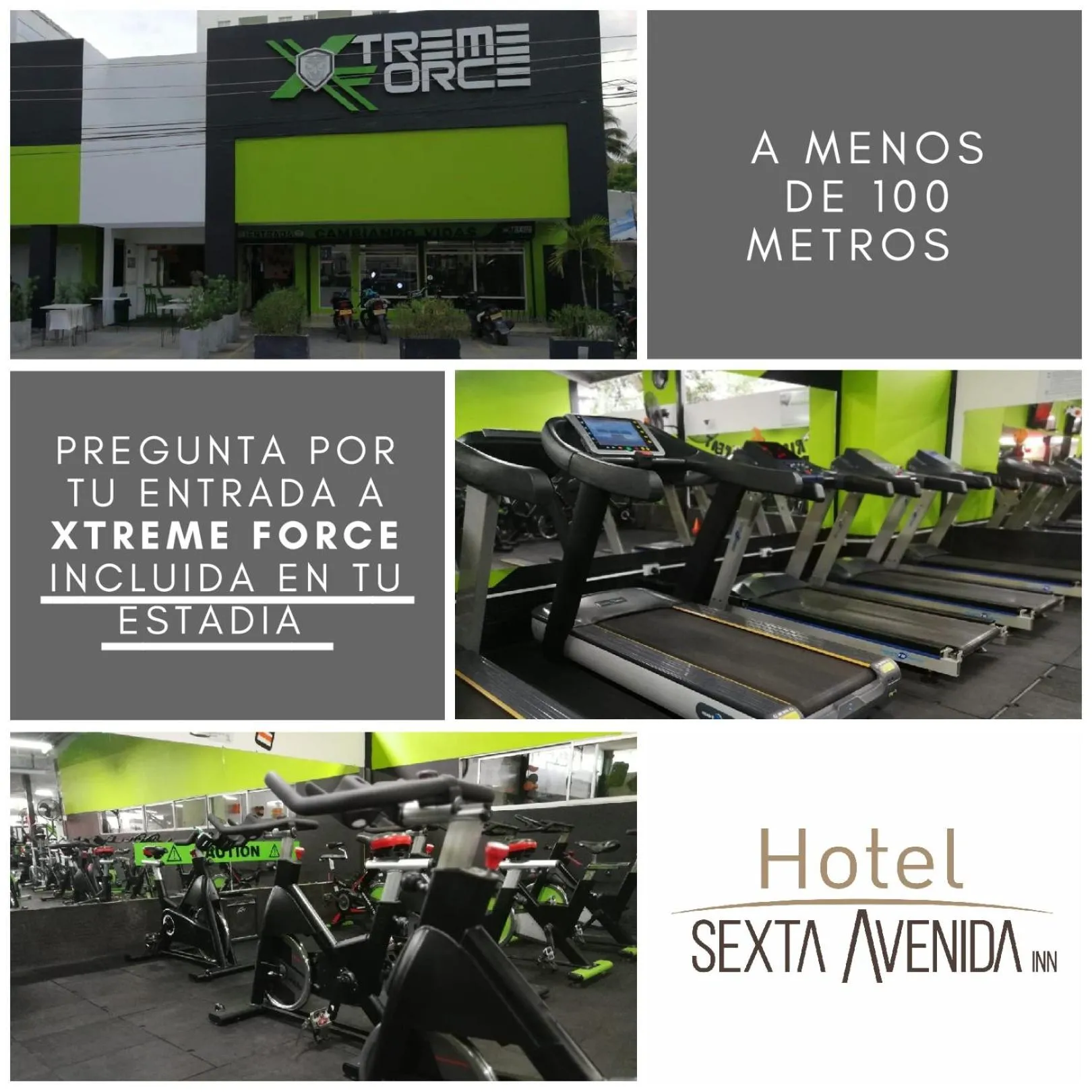 Fitness centre/facilities in Hotel Sexta Avenida Inn
