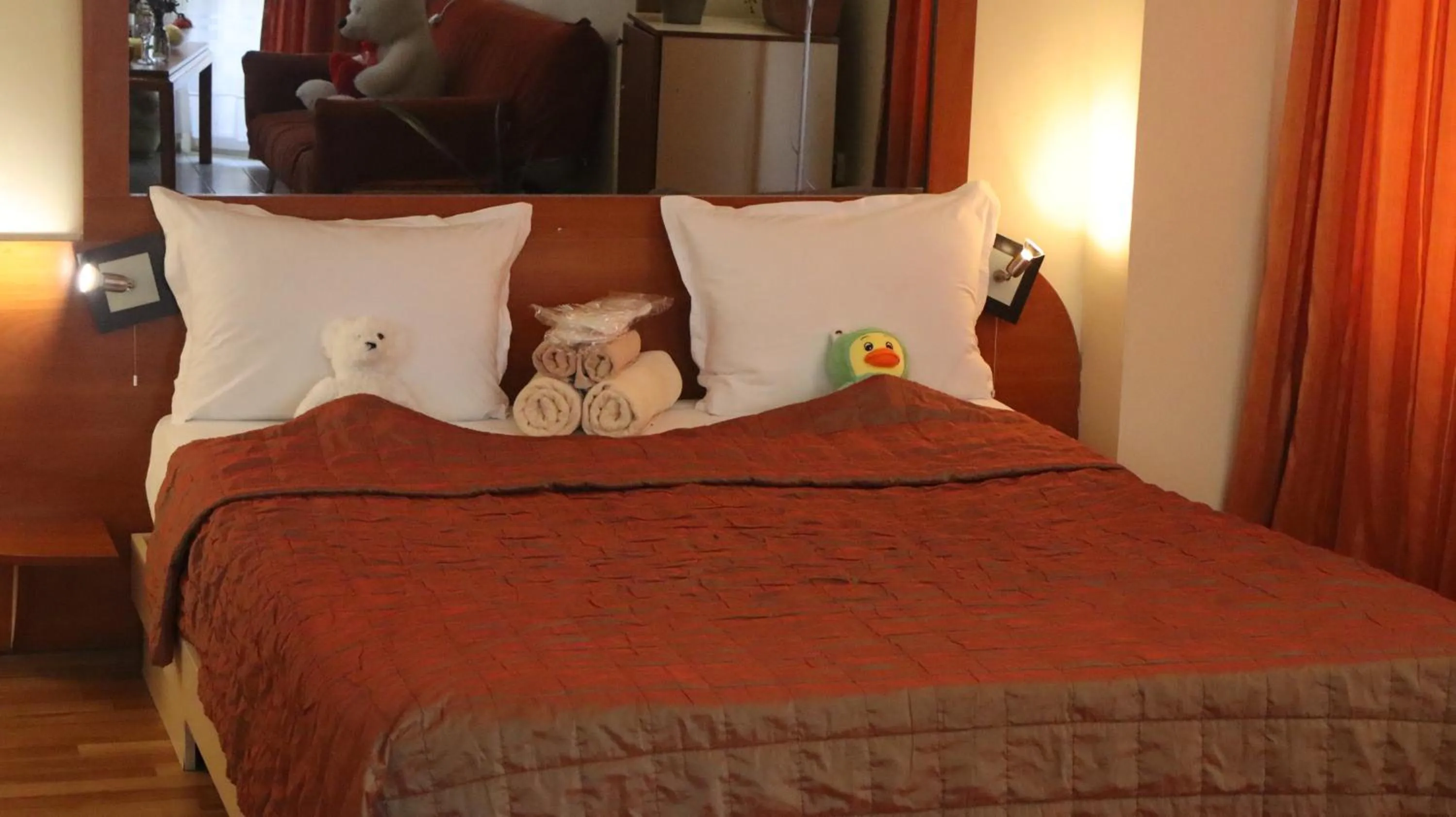 Bed in Hotel Palitra