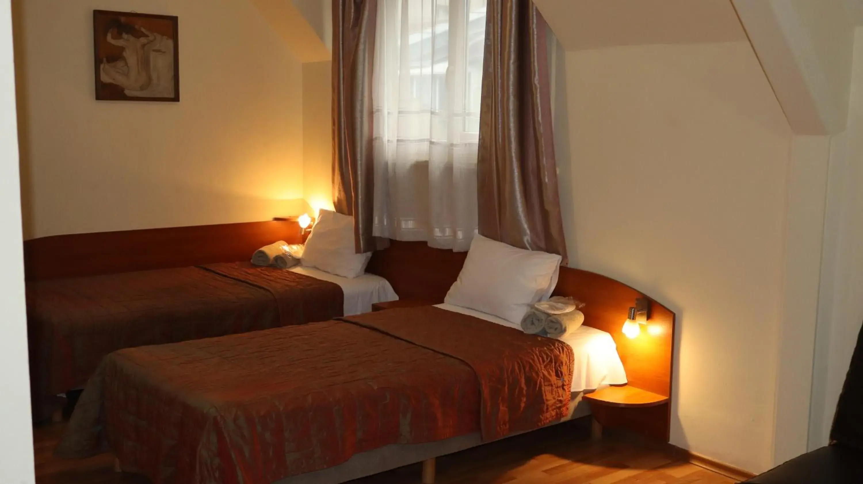 Bed in Hotel Palitra Bed in Hotel Palitra