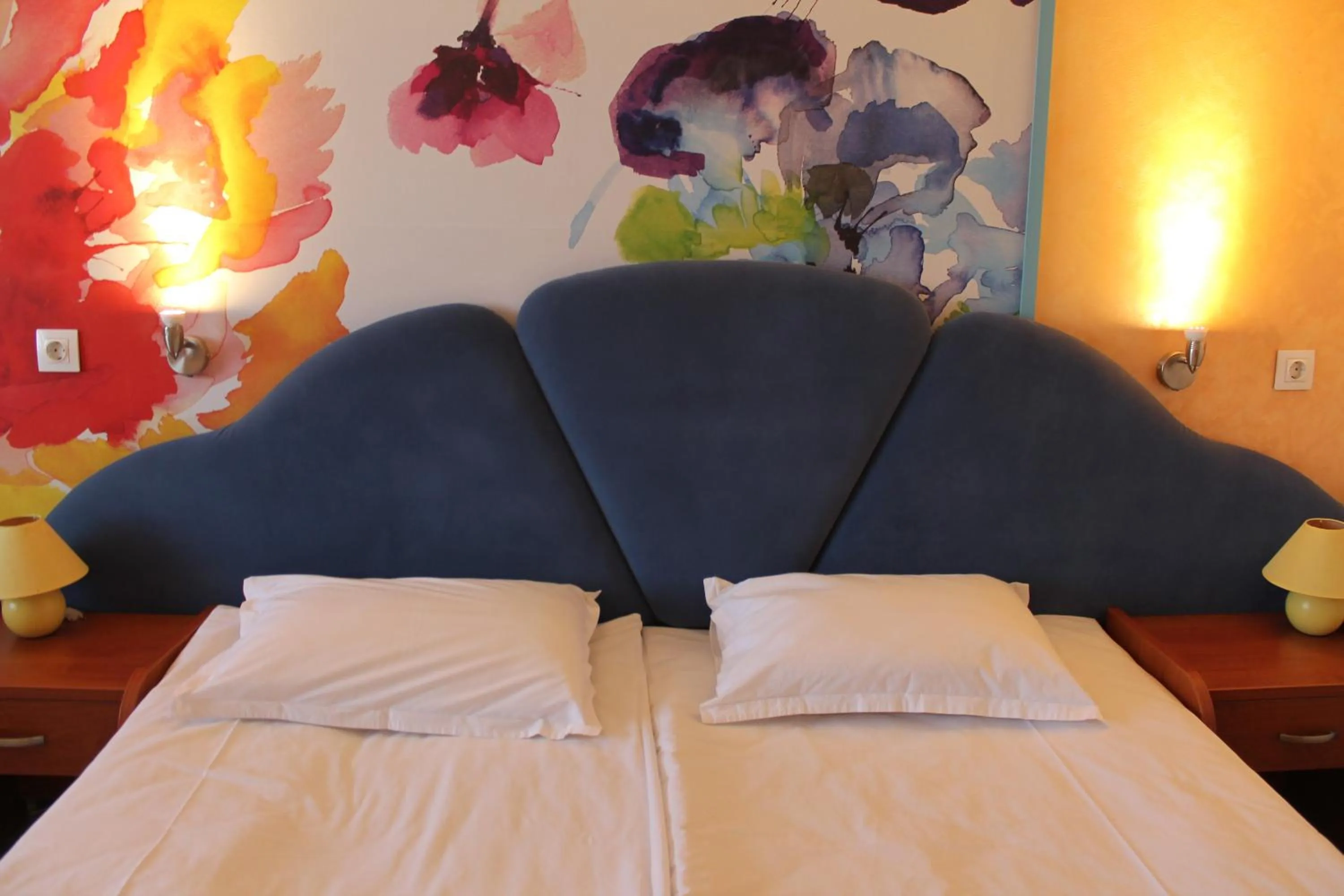 Bed in Elegant Hotel