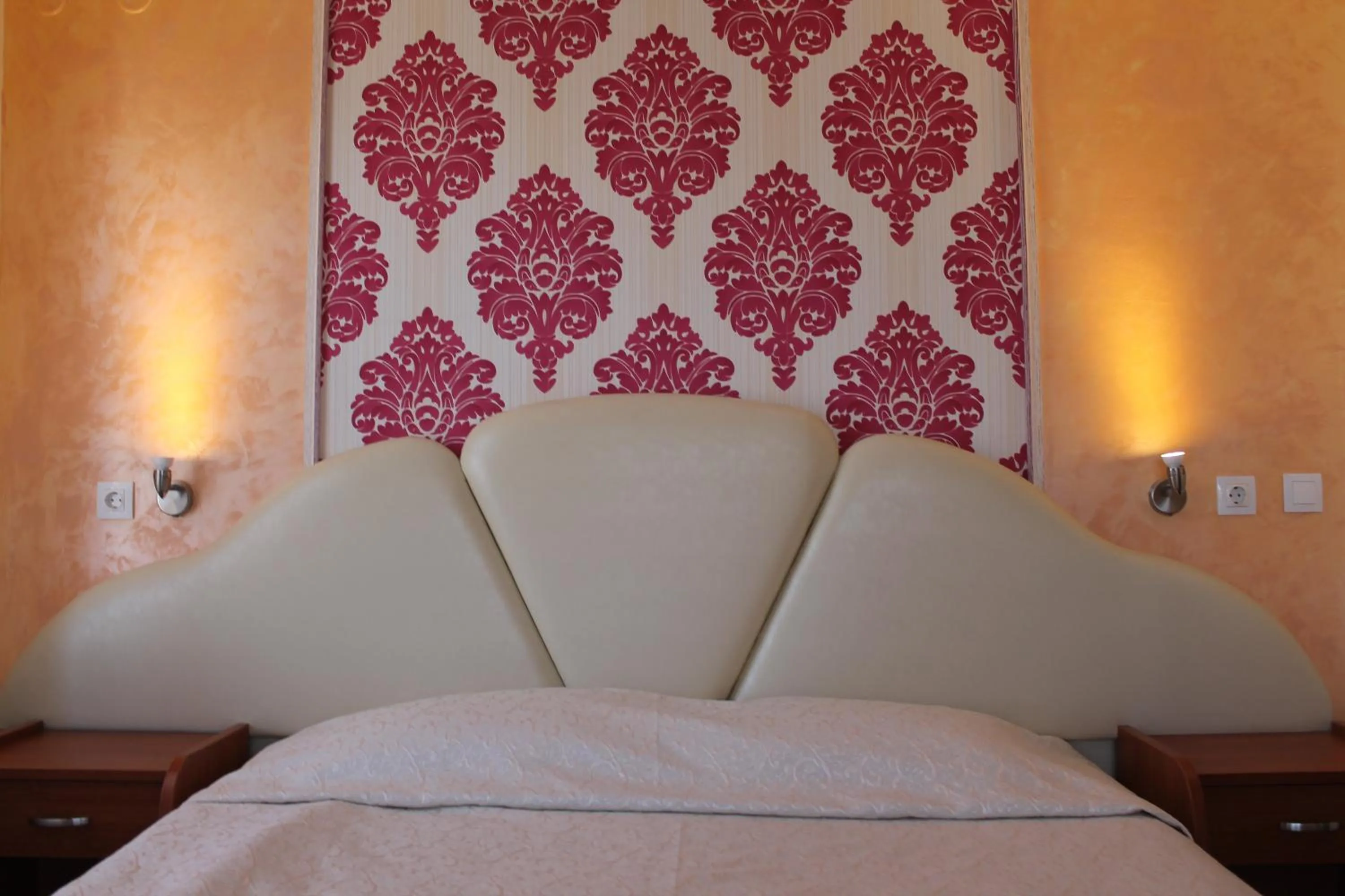 Bed in Elegant Hotel