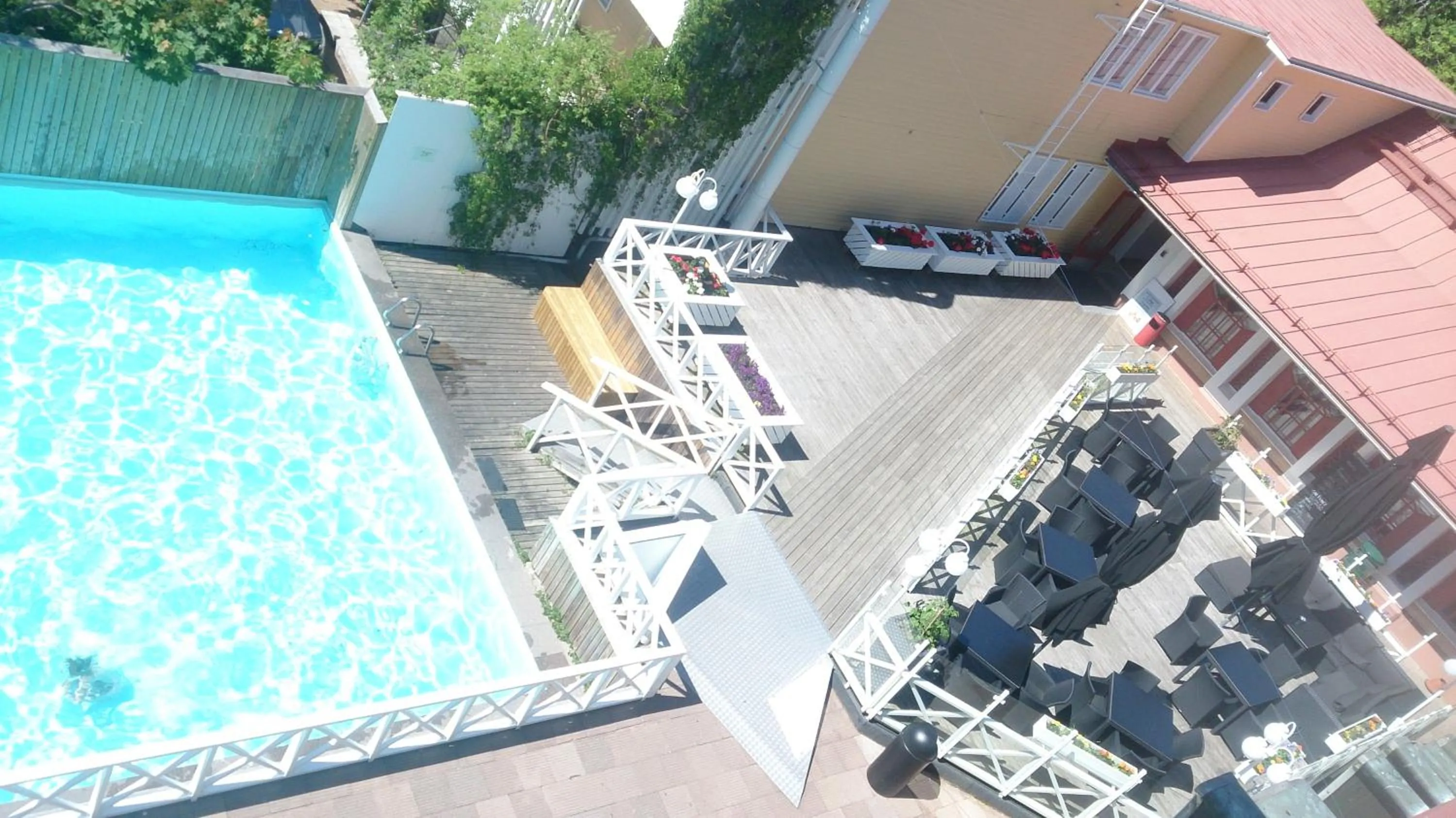 Pool view in Hotel Cikada