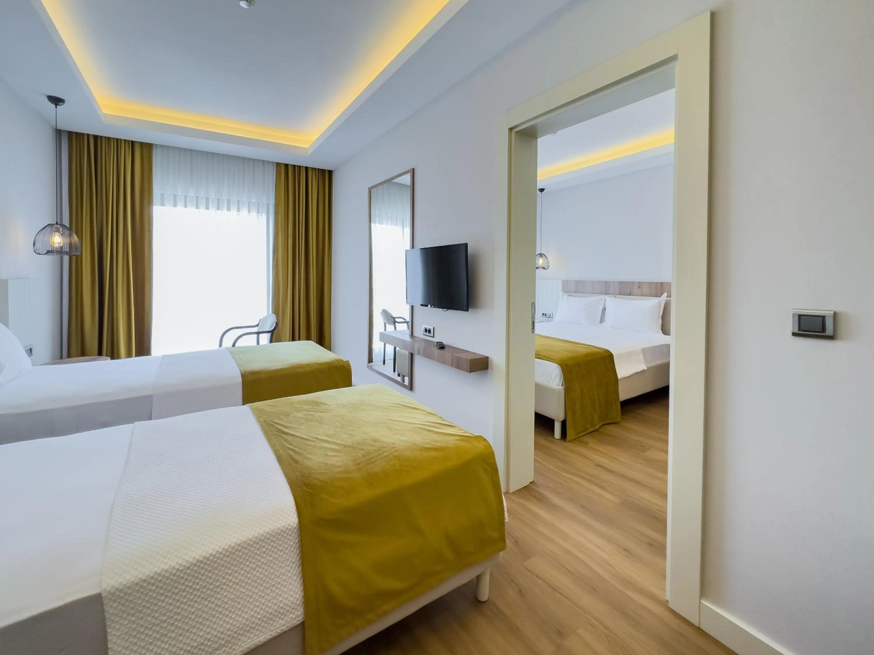 Bed in Dedeoğlu Port Hotel