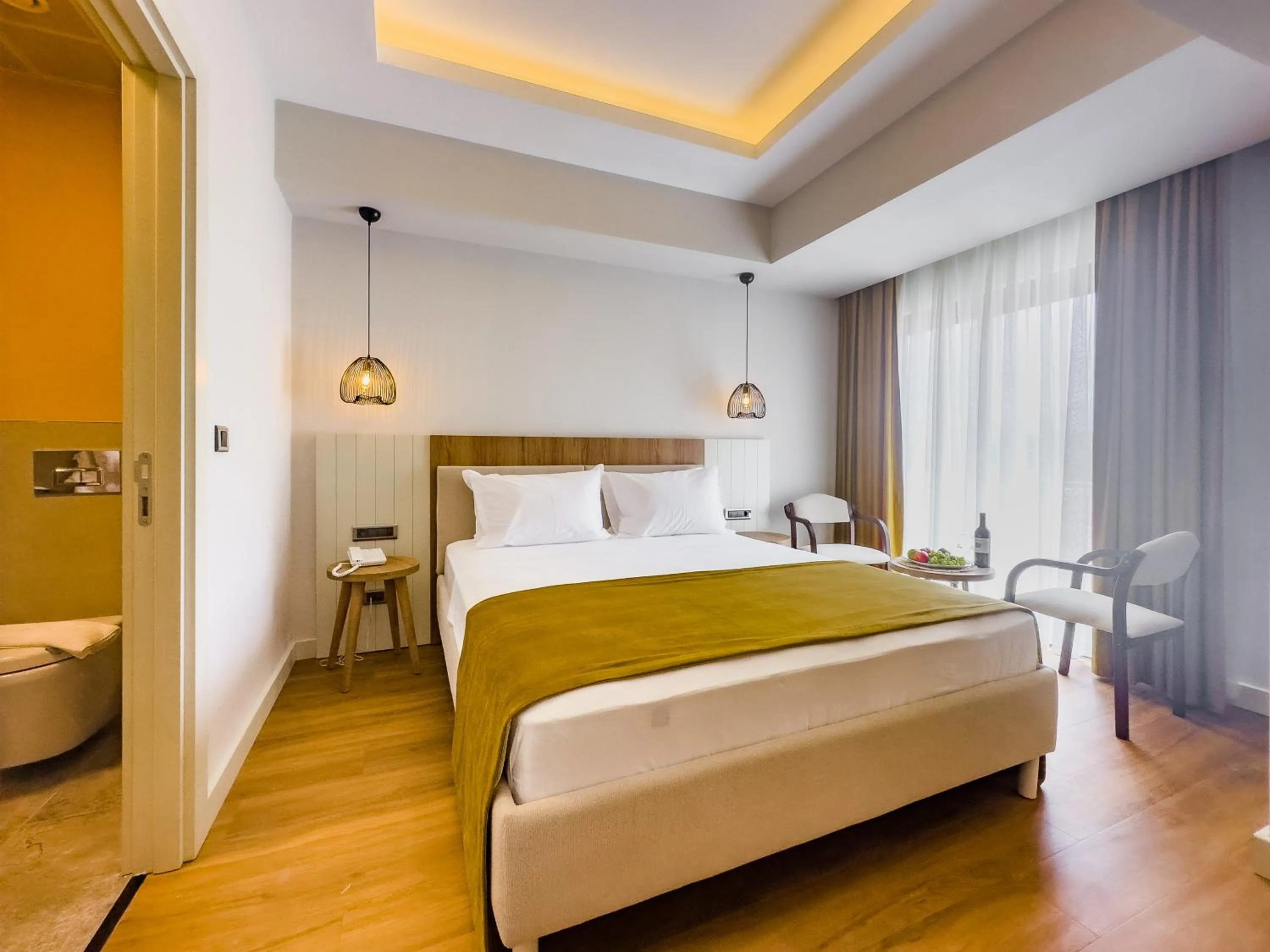 Bed in Dedeoğlu Port Hotel