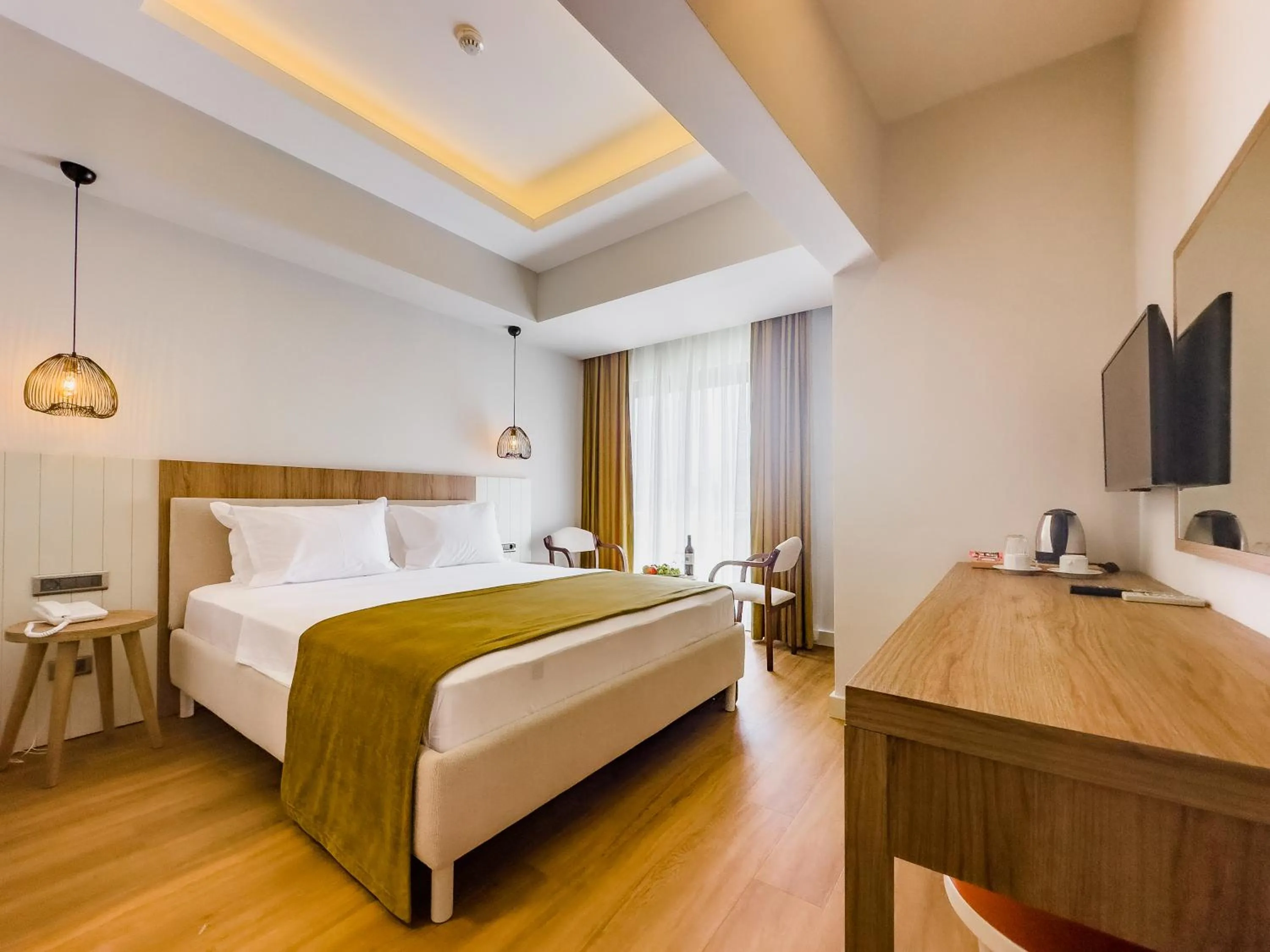 Bed in Dedeoğlu Port Hotel