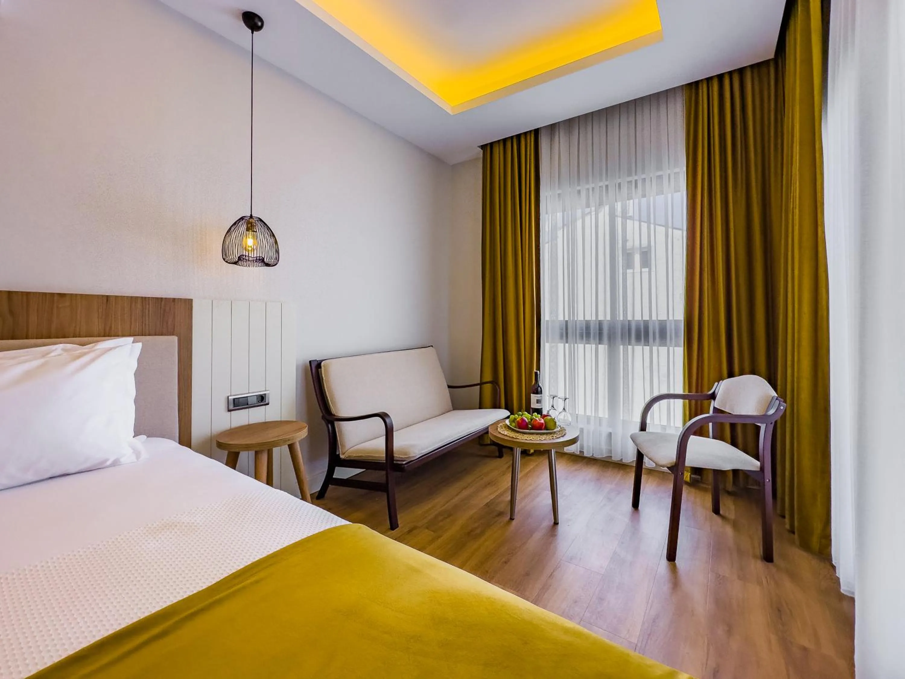 Bed in Dedeoğlu Port Hotel