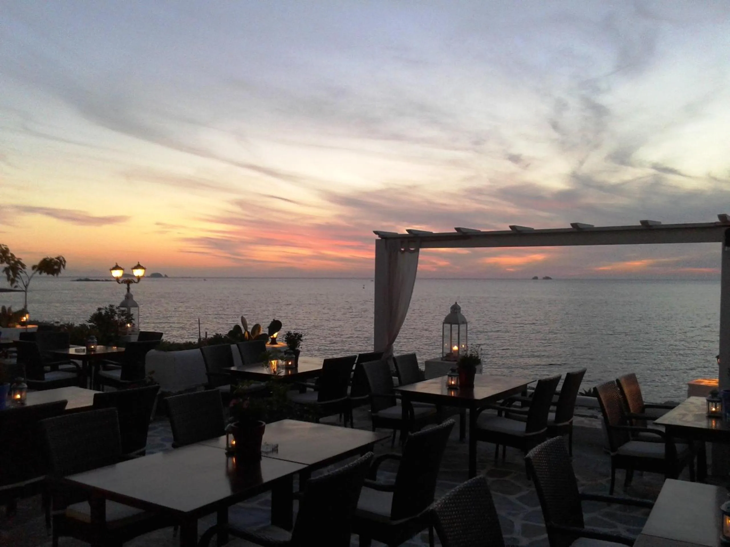 Patio in Pandrossos Hotel - Paros