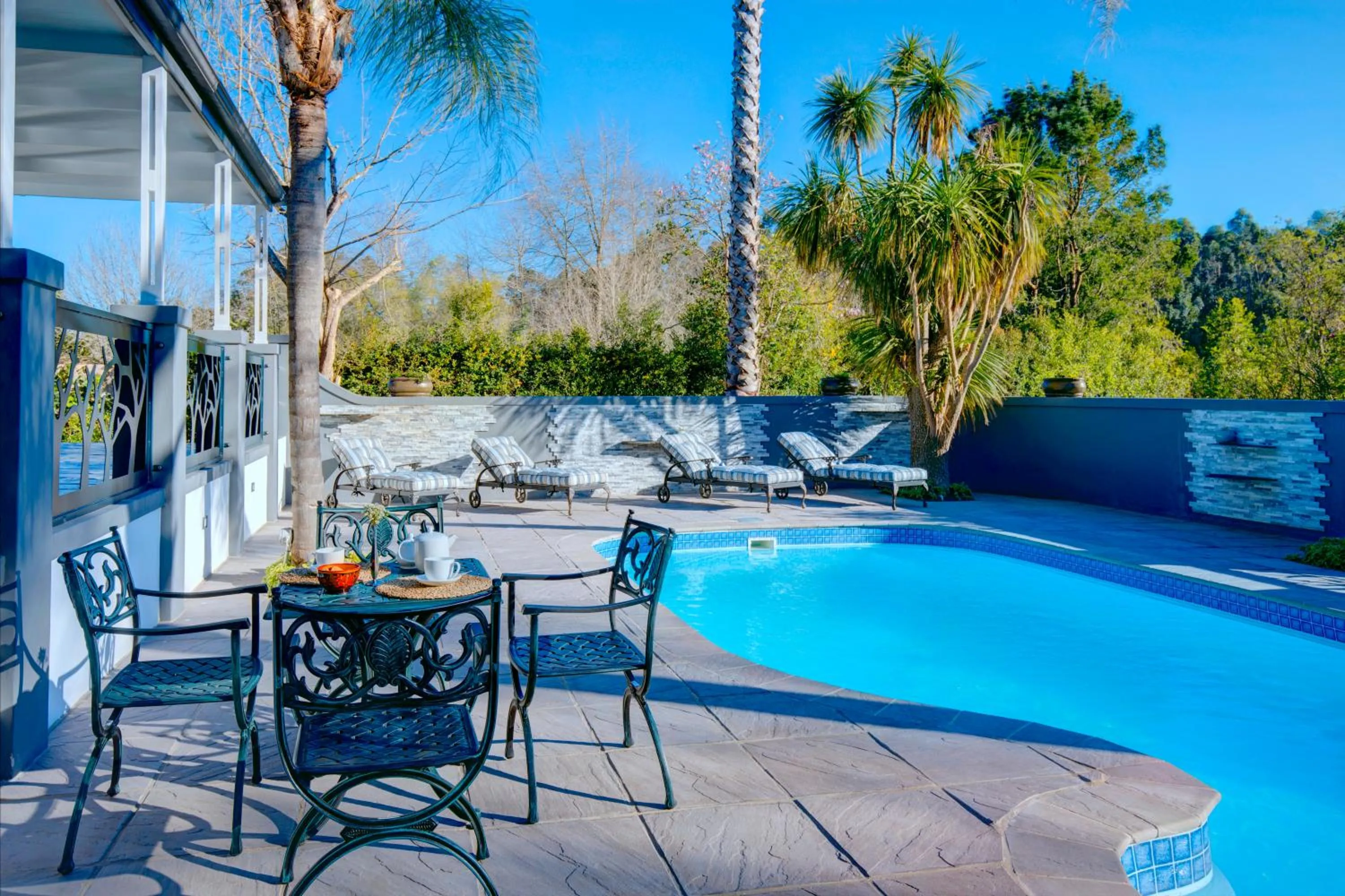 Pool view in Amour Guest House