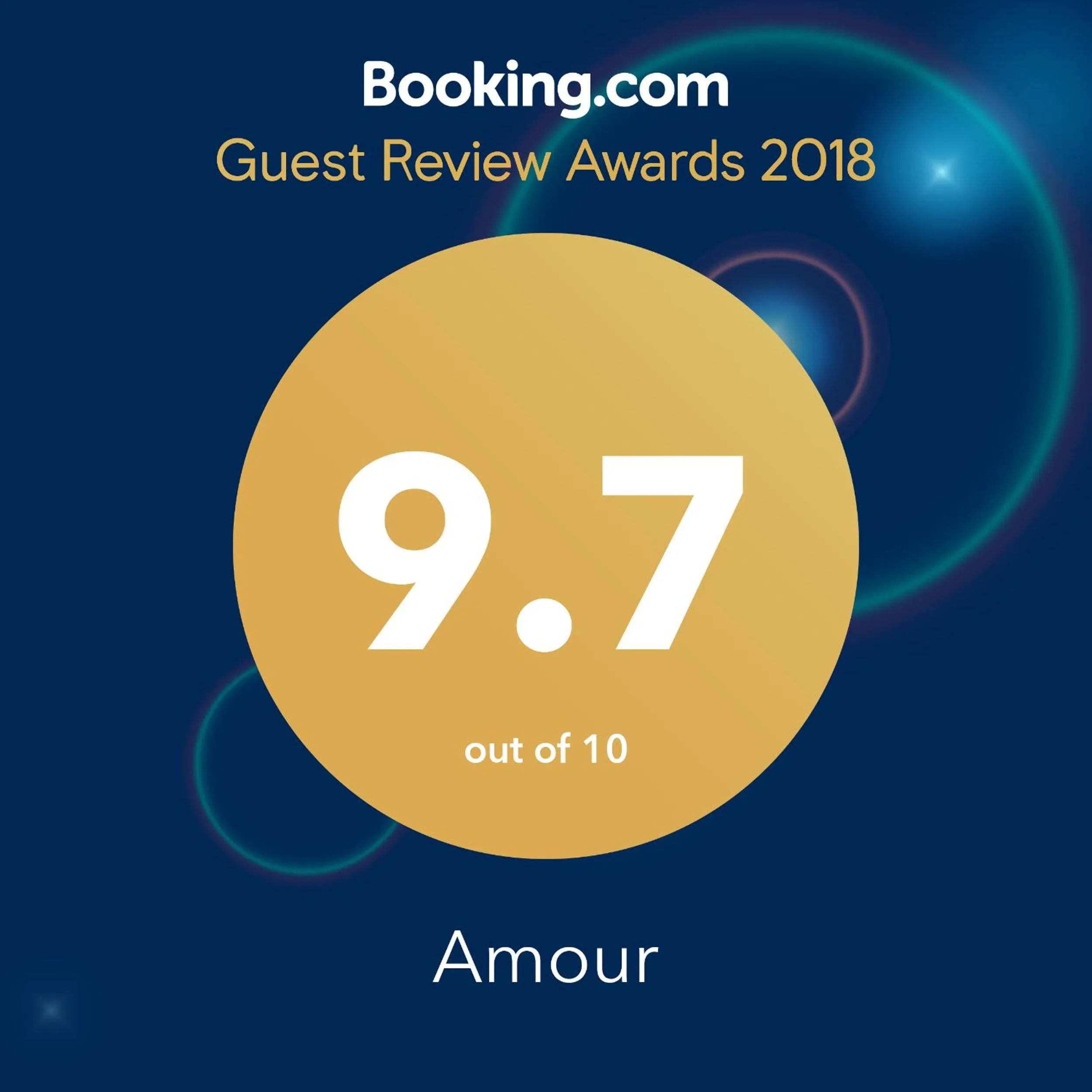 Certificate/Award in Amour Guest House