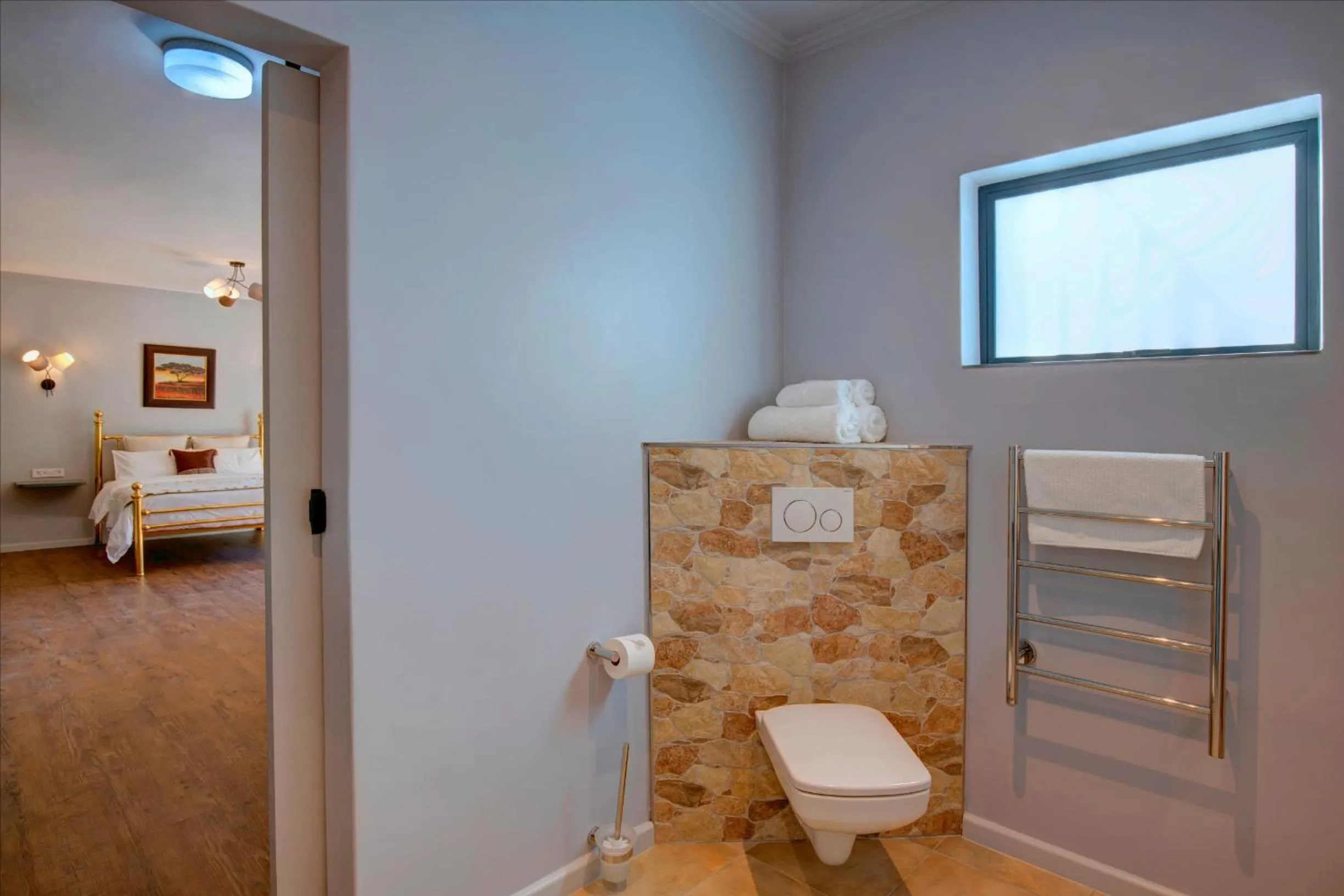 Bathroom, Bed in Amour Guest House