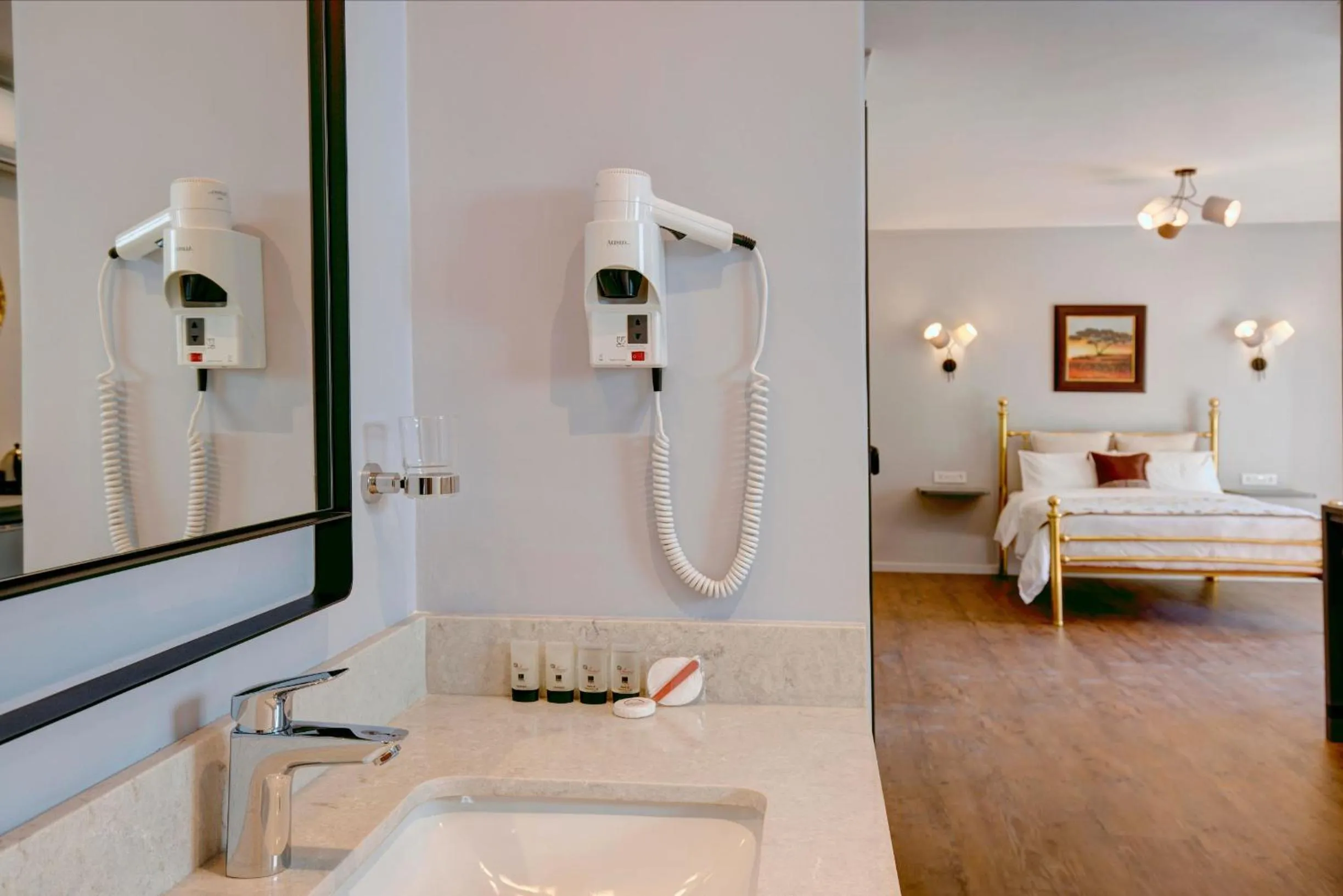 Bathroom, Bed in Amour Guest House