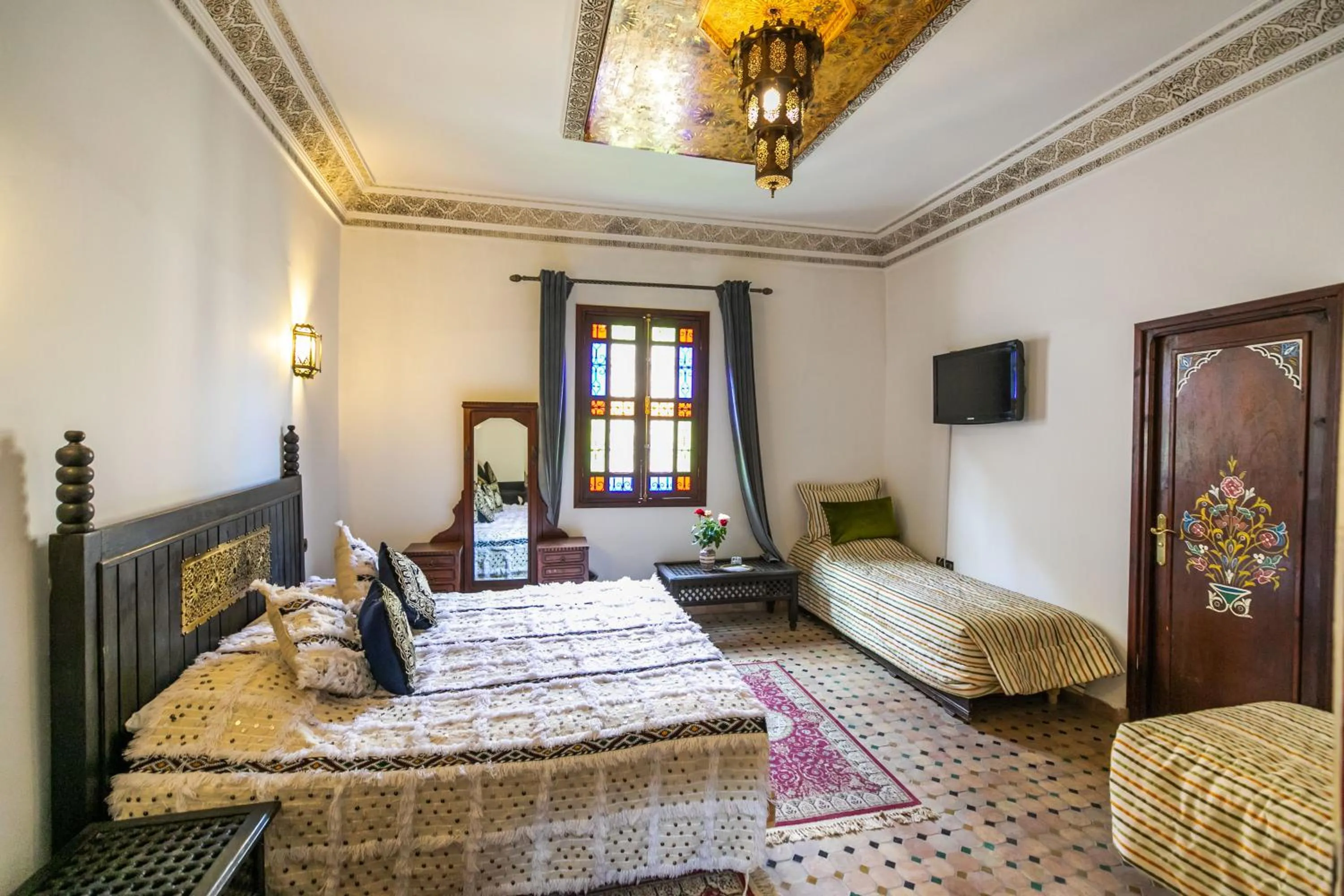 Bedroom, Bed in Riad Jardin Chrifa
