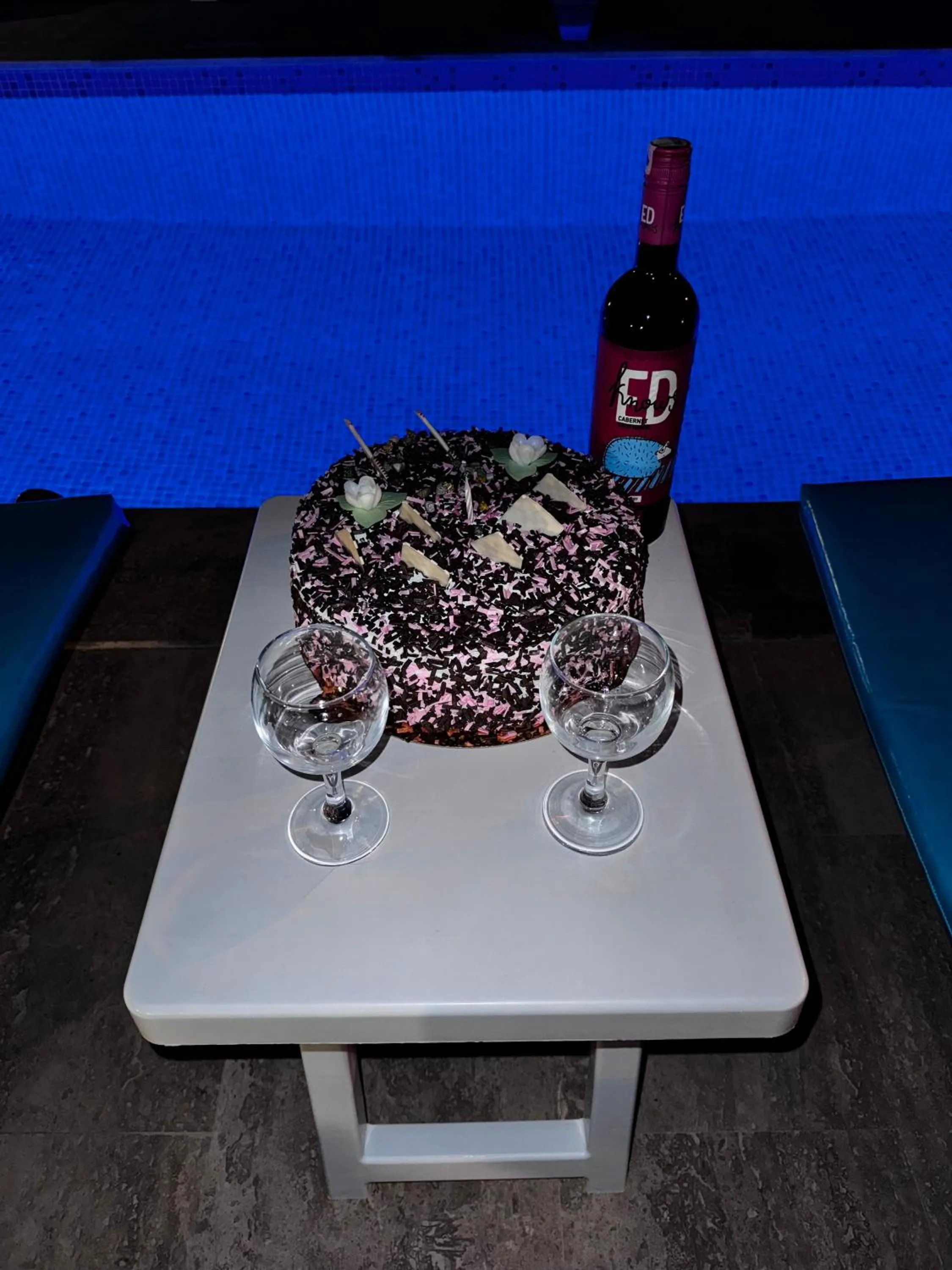 Pool view in Villa Balım