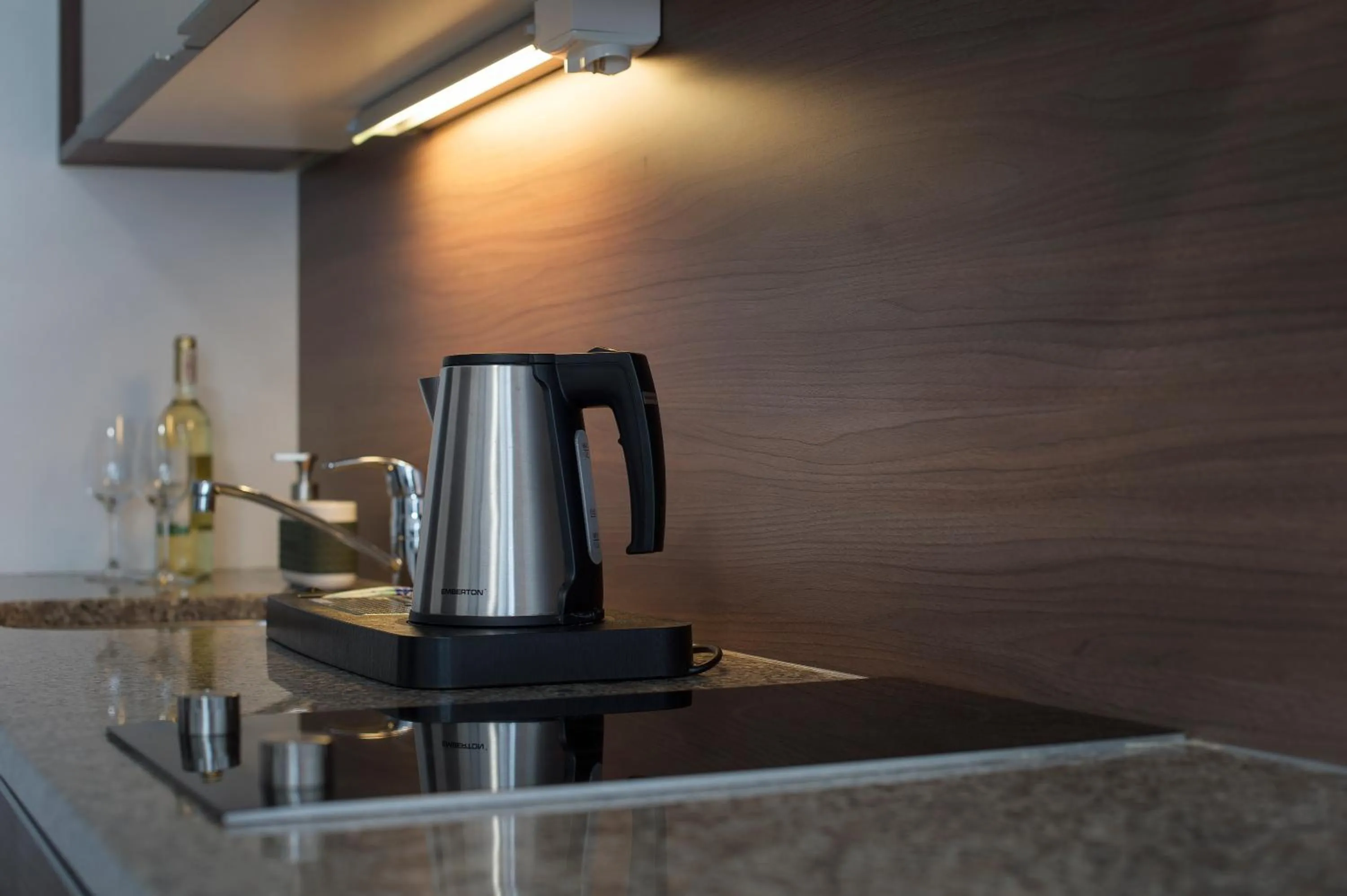 Kitchen or kitchenette in Aparthotel Baltic Spa