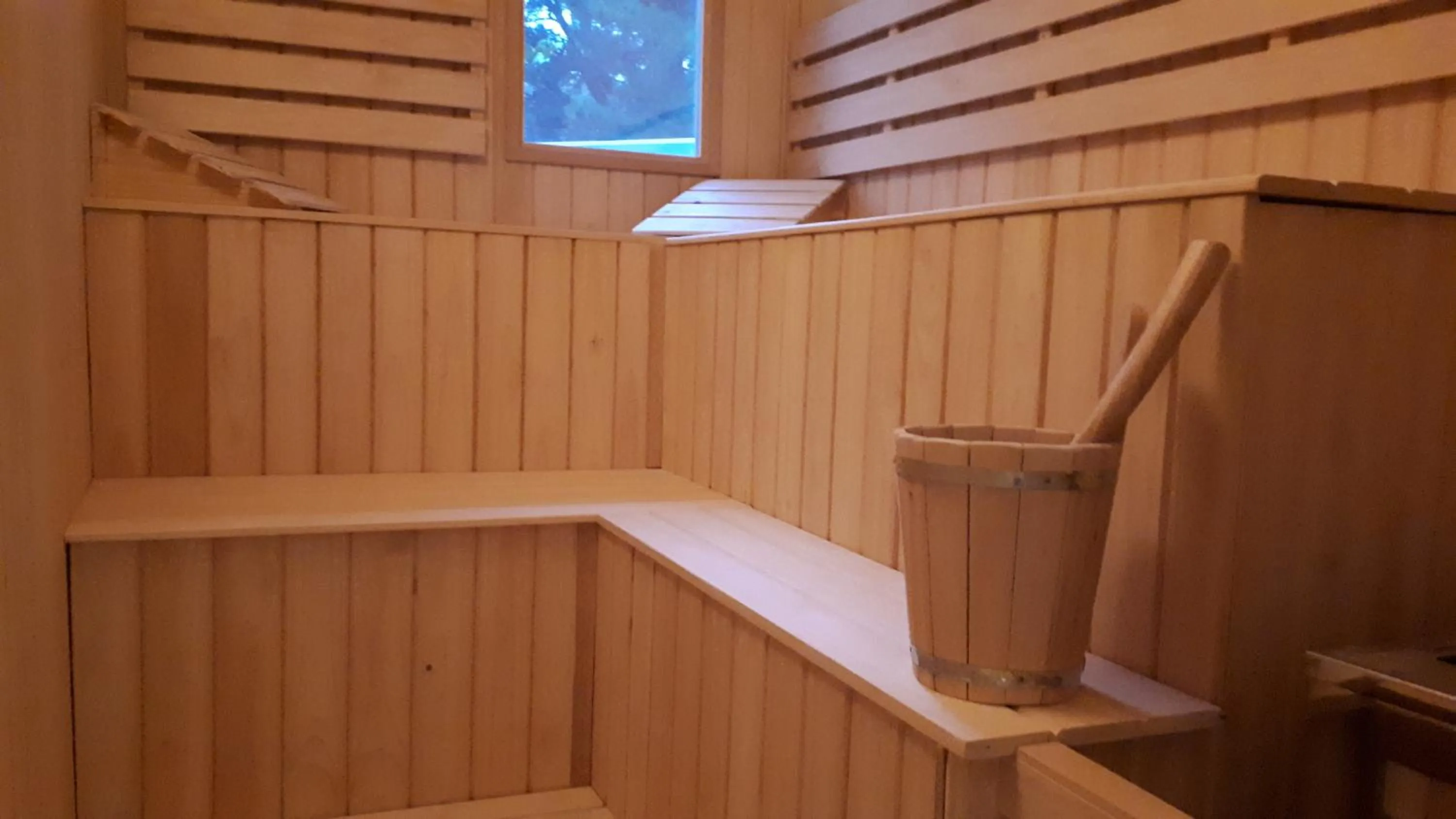 Sauna in Hostería & Spa De La Cascada