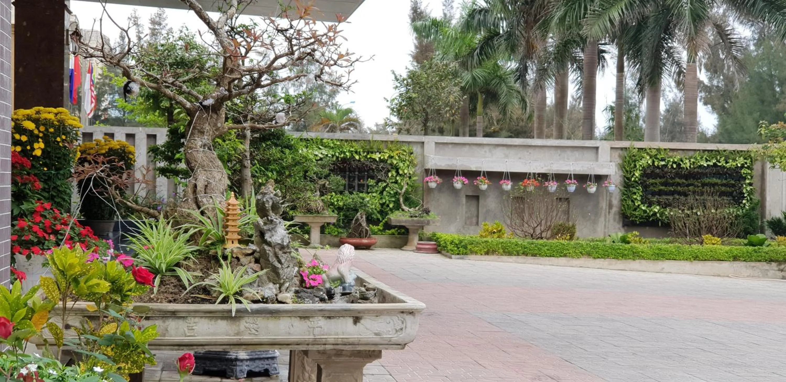 Garden in Phu Cuong Beach Hotel