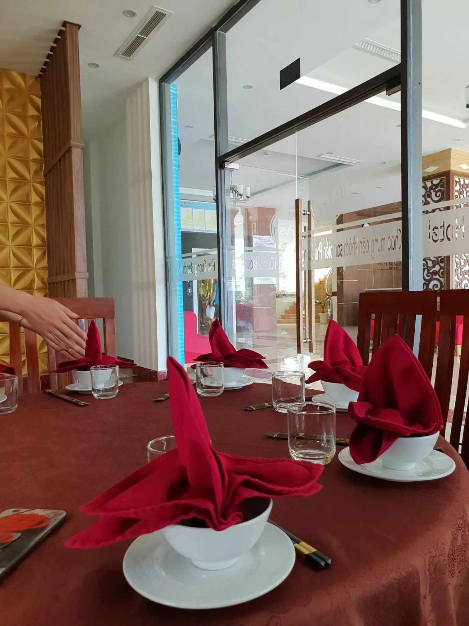 Decorative detail in Phu Cuong Beach Hotel