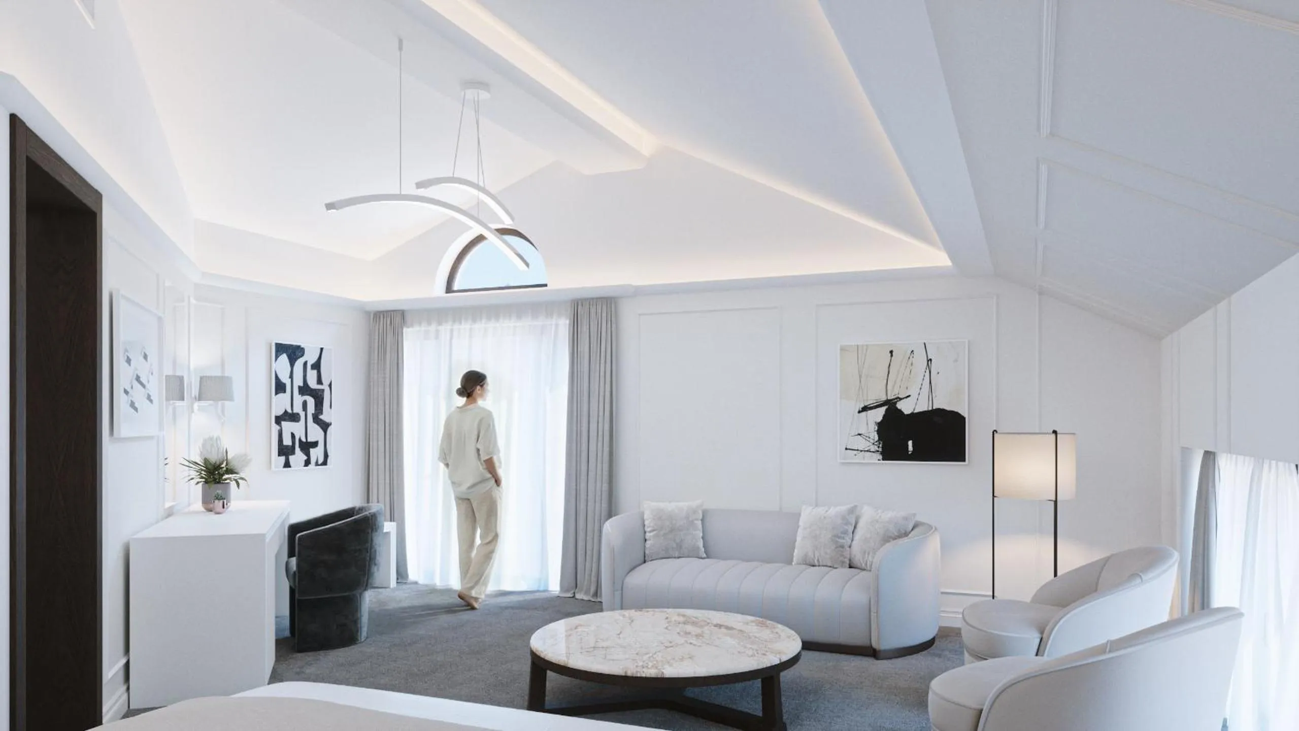 Bed in Hotel Concorde