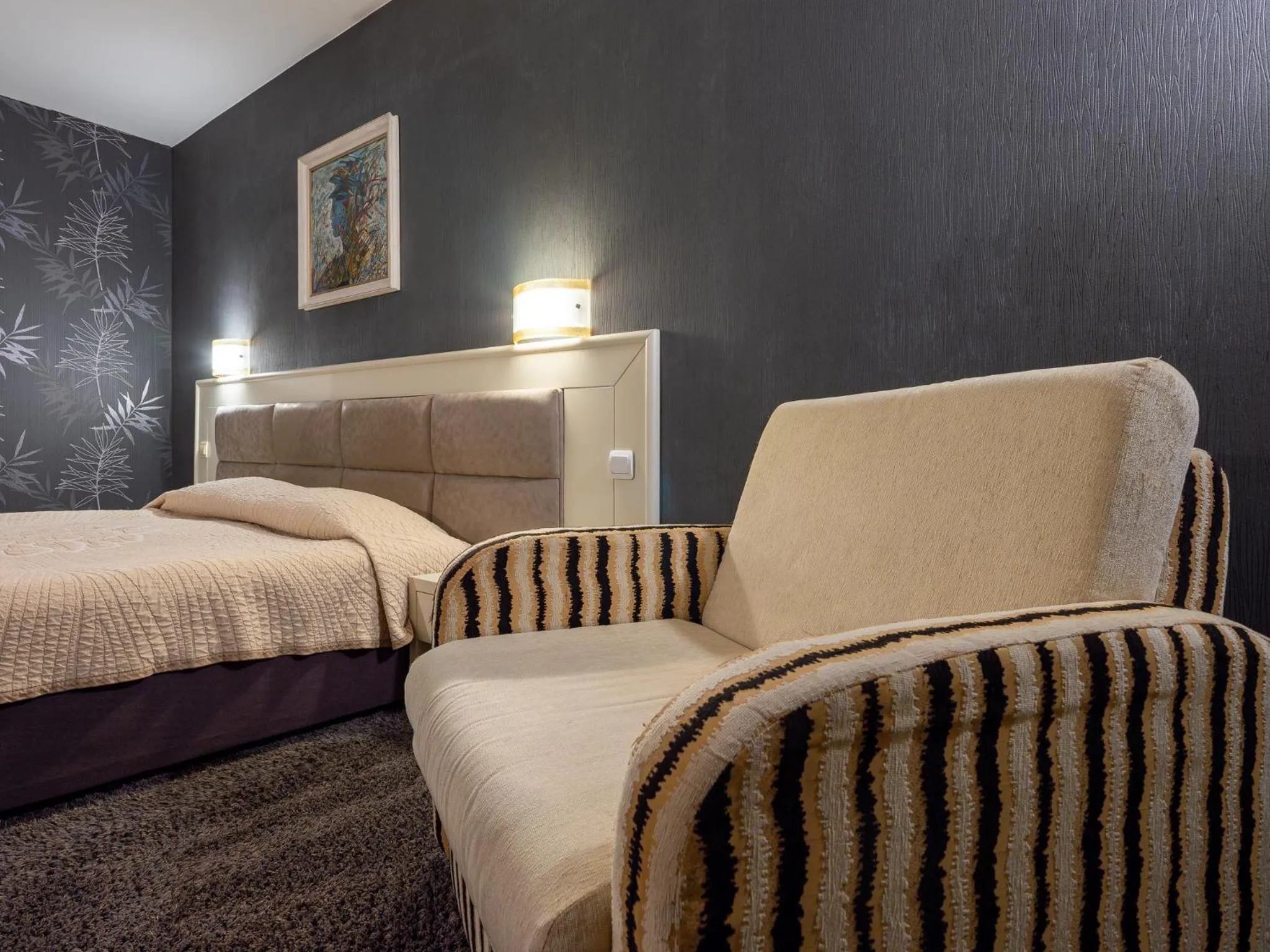 Bed in Hotel Concorde