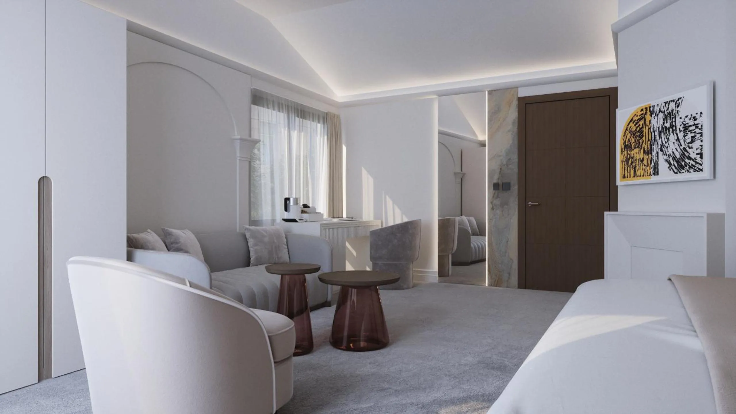 Bed in Hotel Concorde