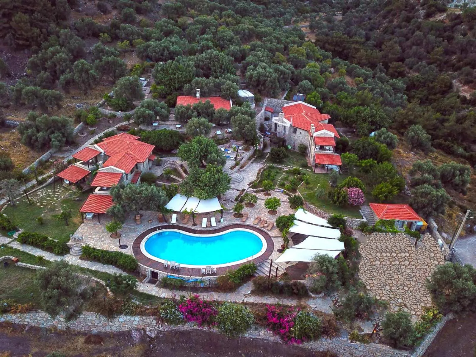 Bird's eye view in Zephyros Hotel