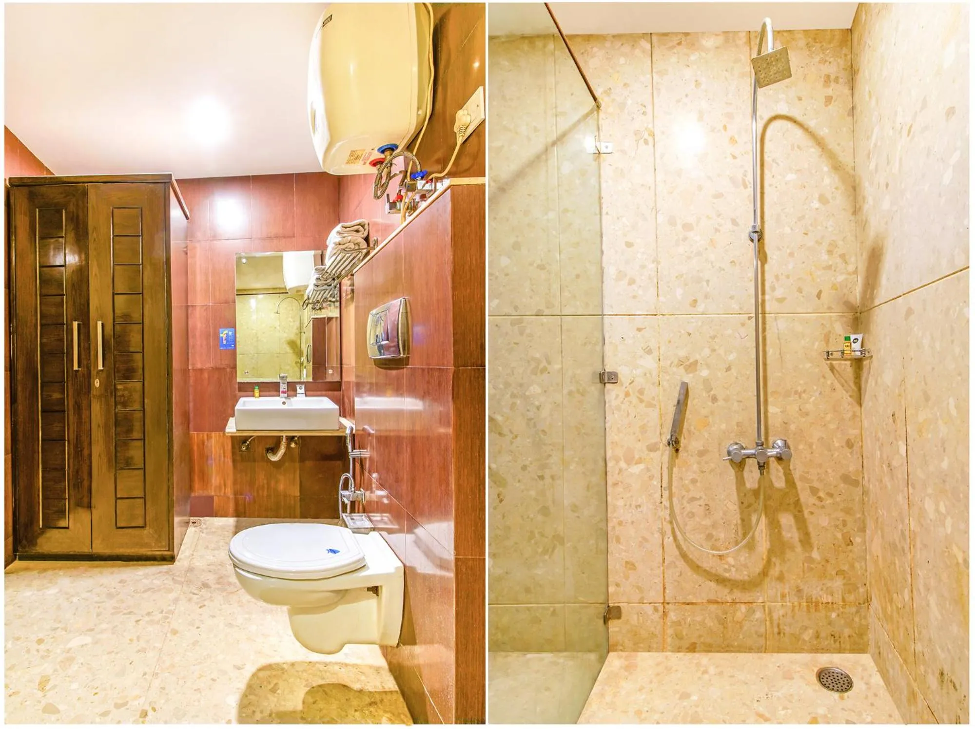 Toilet in FabHotel White Klove - Nr New Delhi Railway Station