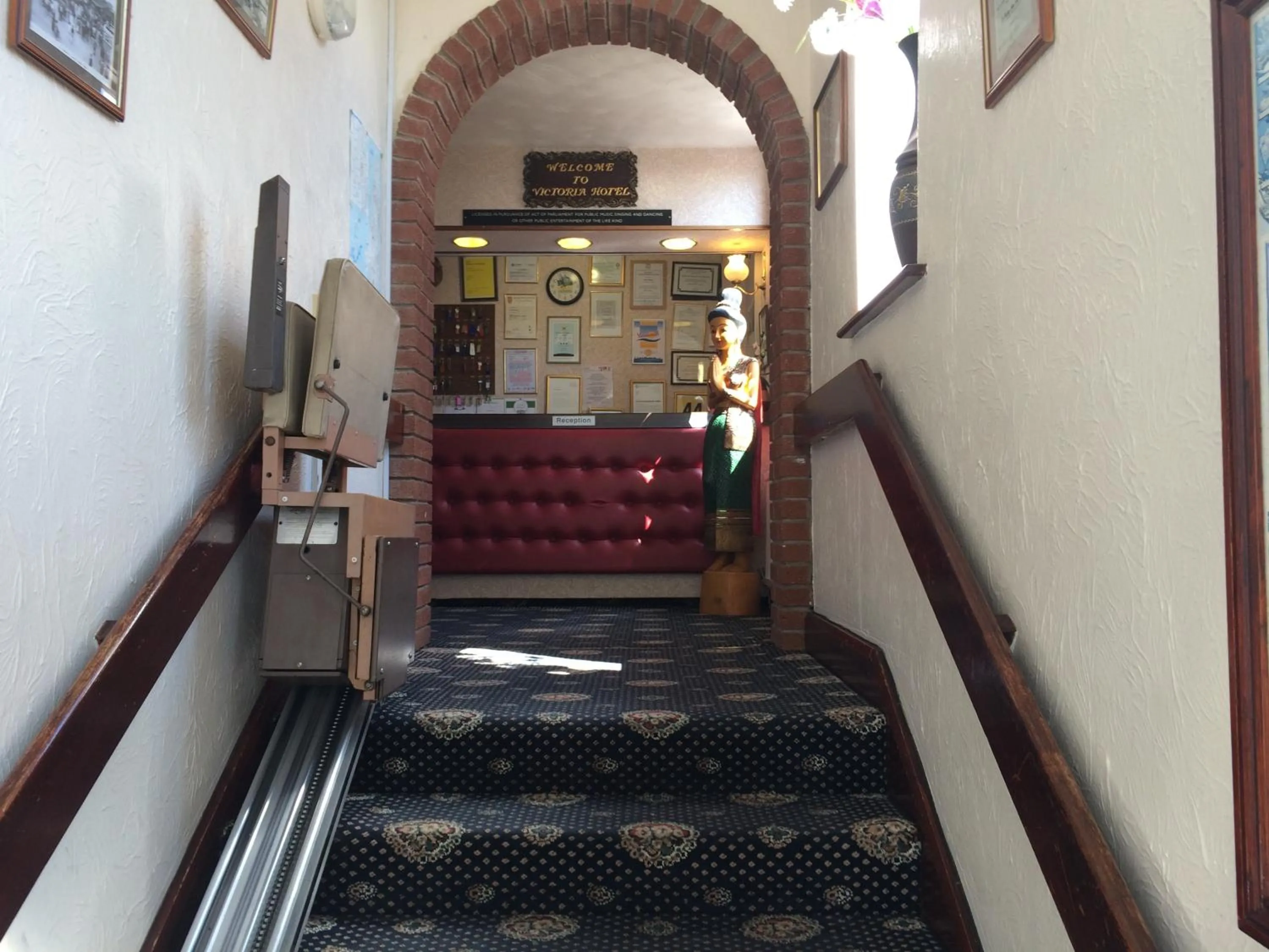 Lobby or reception in Hotel Victoria