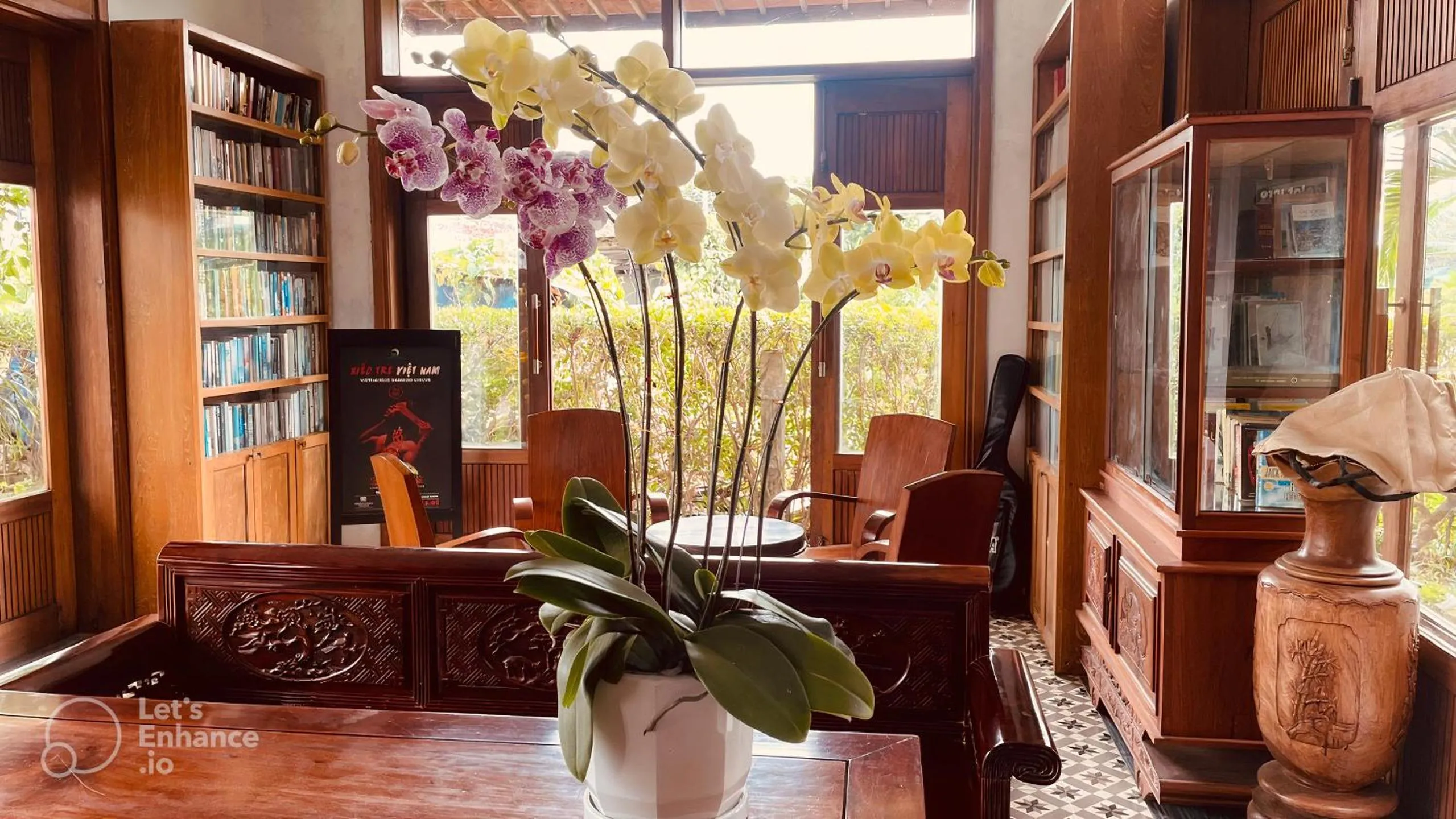 Library in ZEN Boutique Hoi An - Eco-Friendly Villa