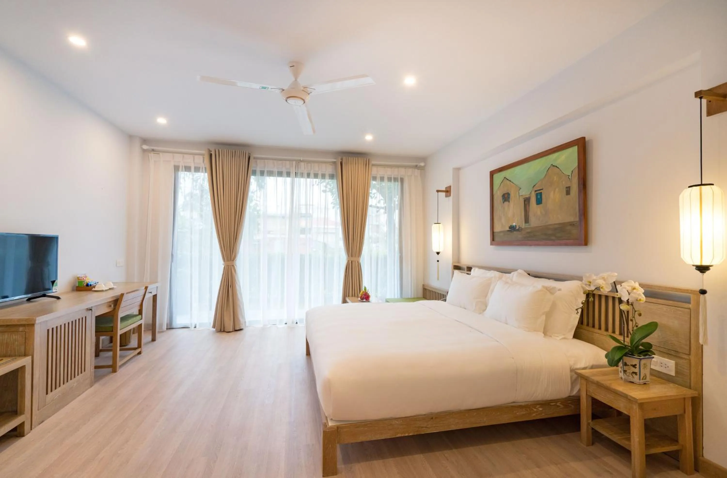 Photo of the whole room, Bed in ZEN Boutique Hoi An - Eco-Friendly Villa