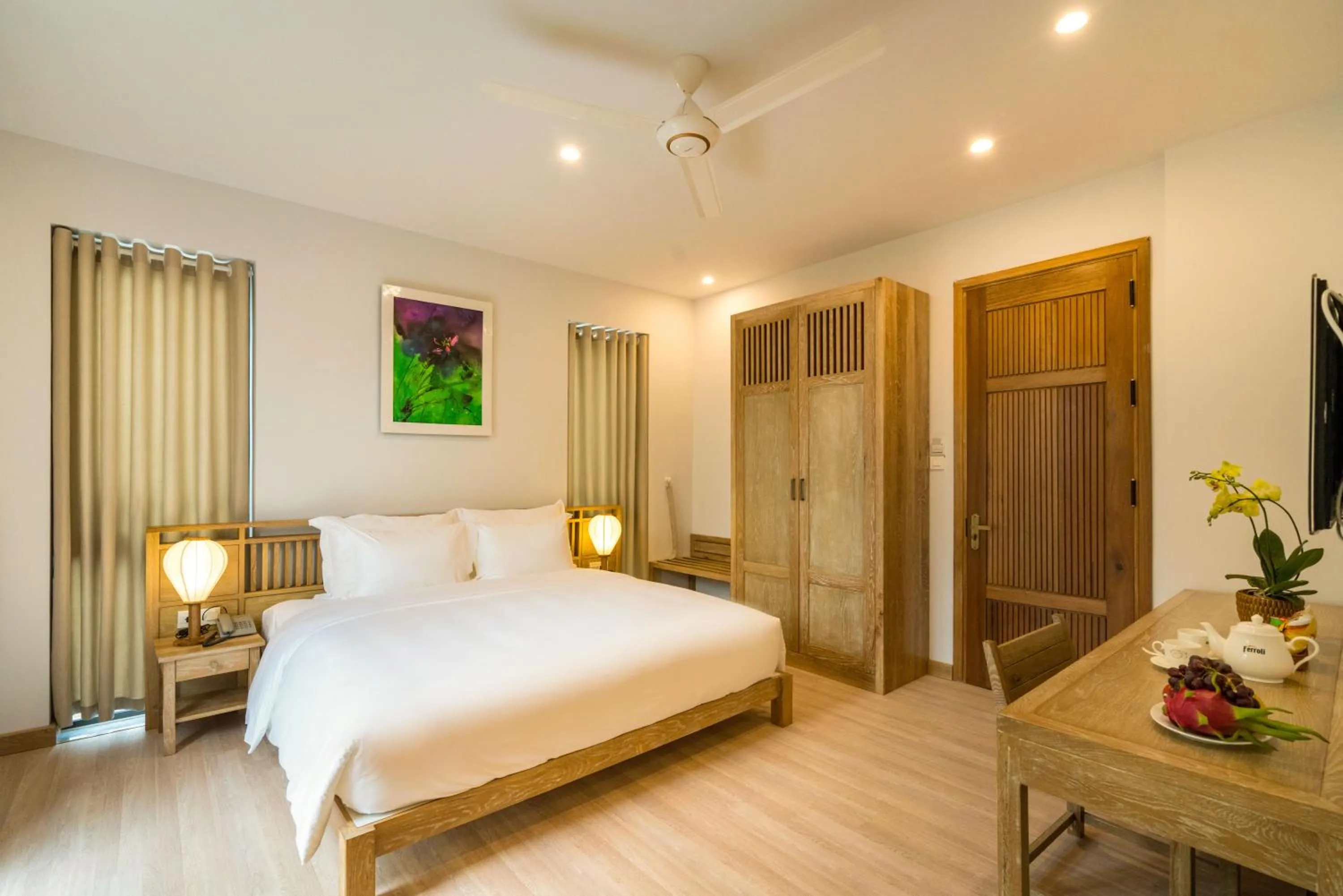 Shower, Bed in ZEN Boutique Hoi An - Eco-Friendly Villa