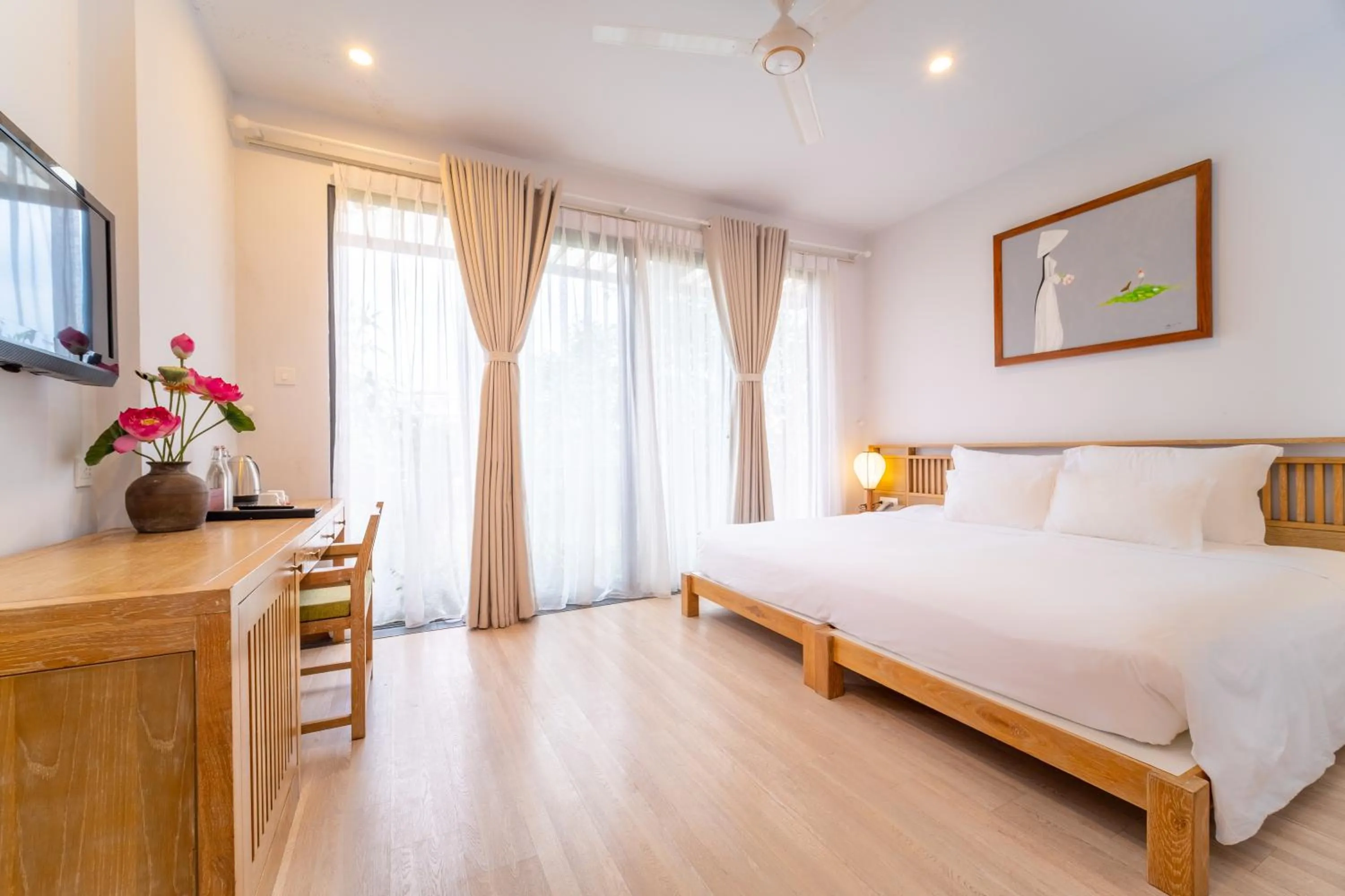 Photo of the whole room, Bed in ZEN Boutique Hoi An - Eco-Friendly Villa