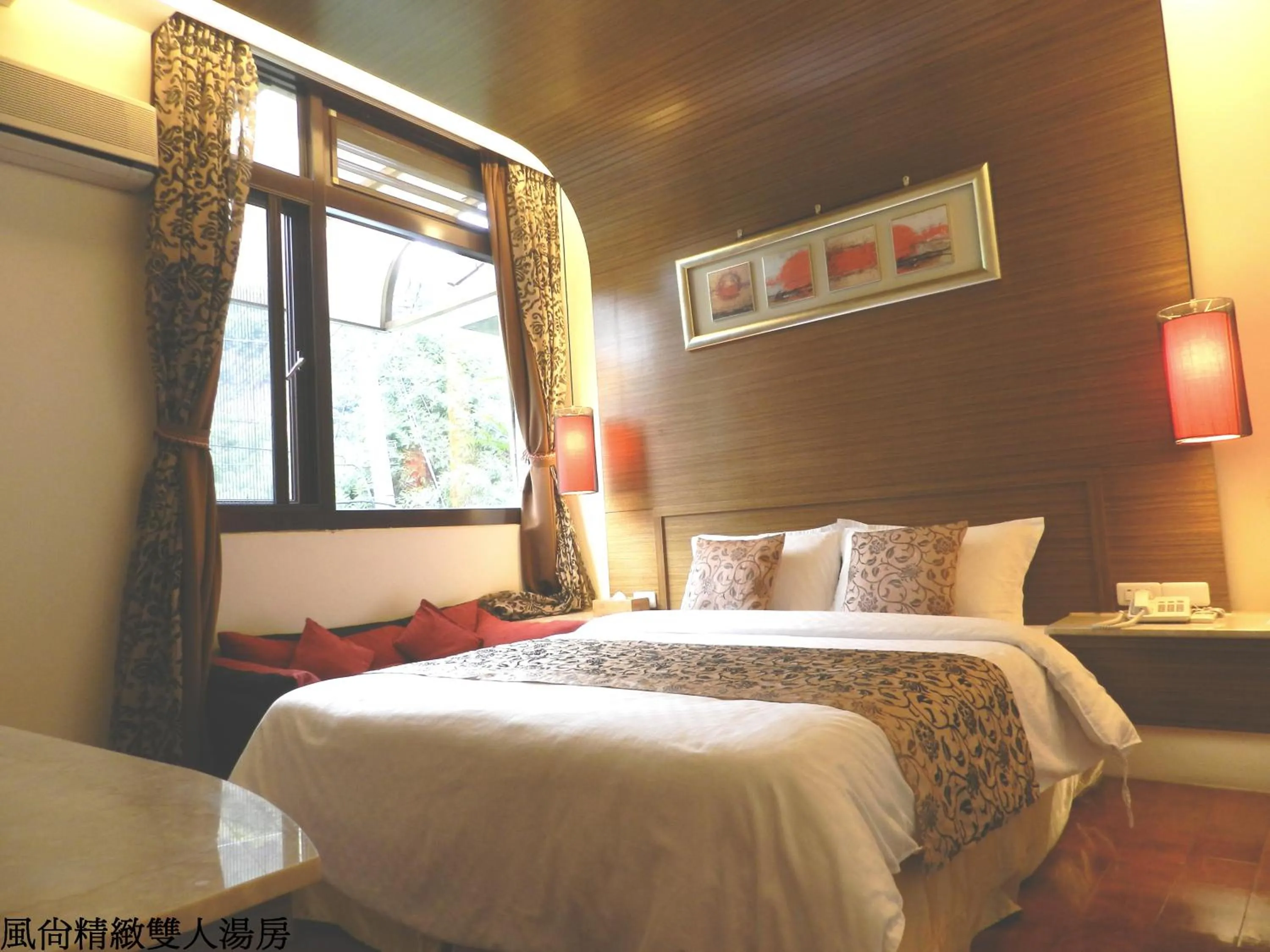 Bed in 谷關明高溫泉 Mingao Hot Spring Resort