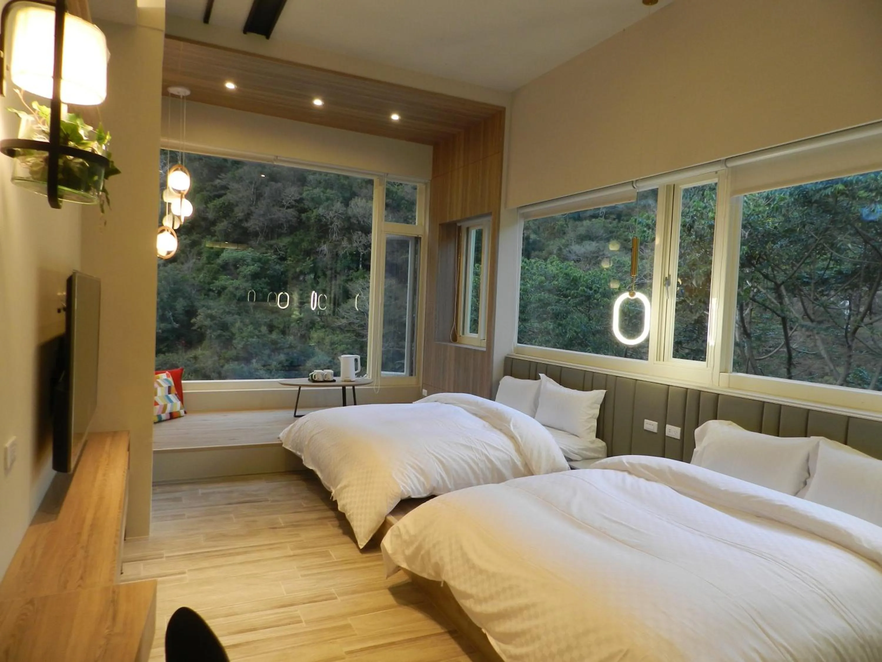 Bed in 谷關明高溫泉 Mingao Hot Spring Resort