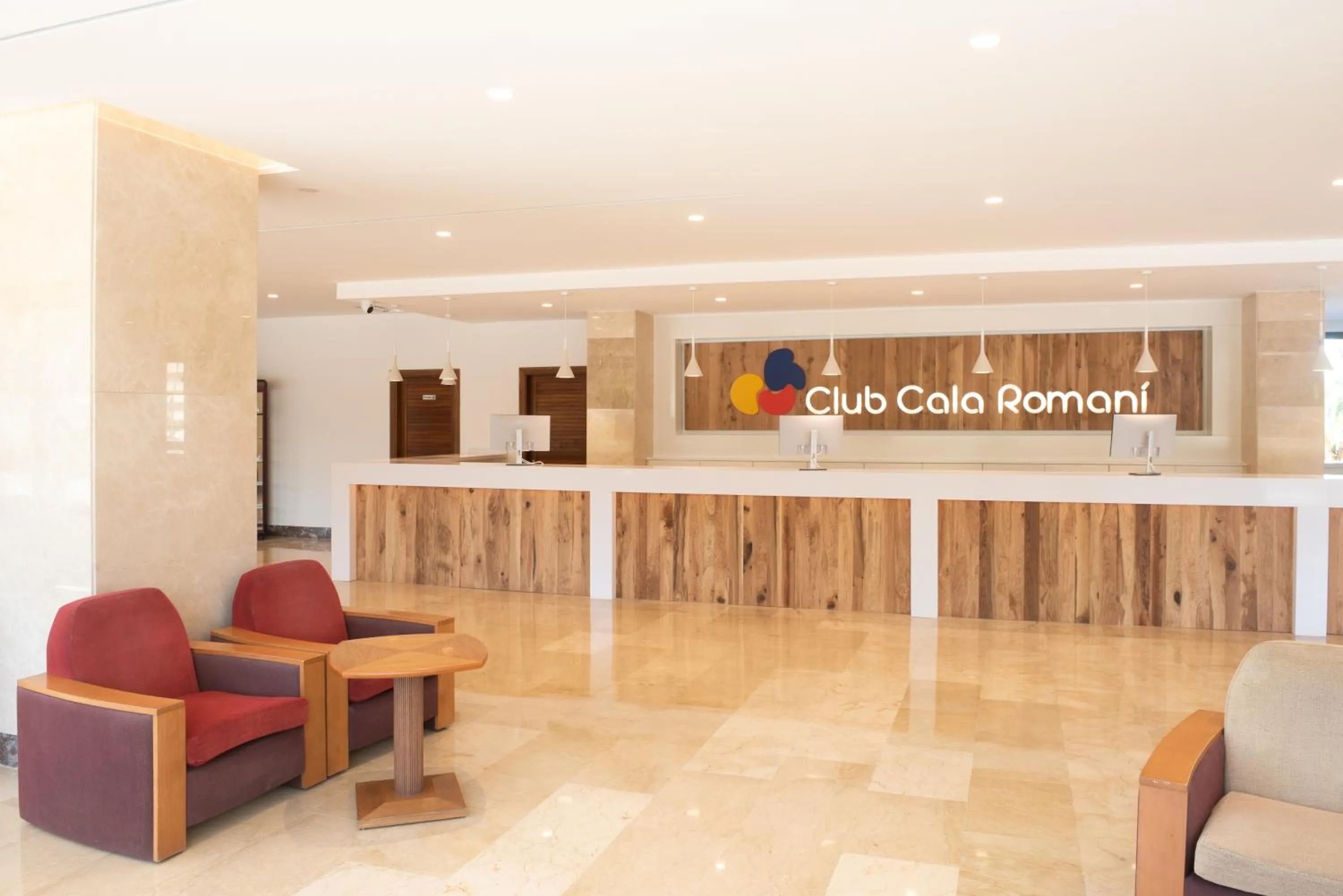 Lobby or reception in Hotel Club Cala Romani