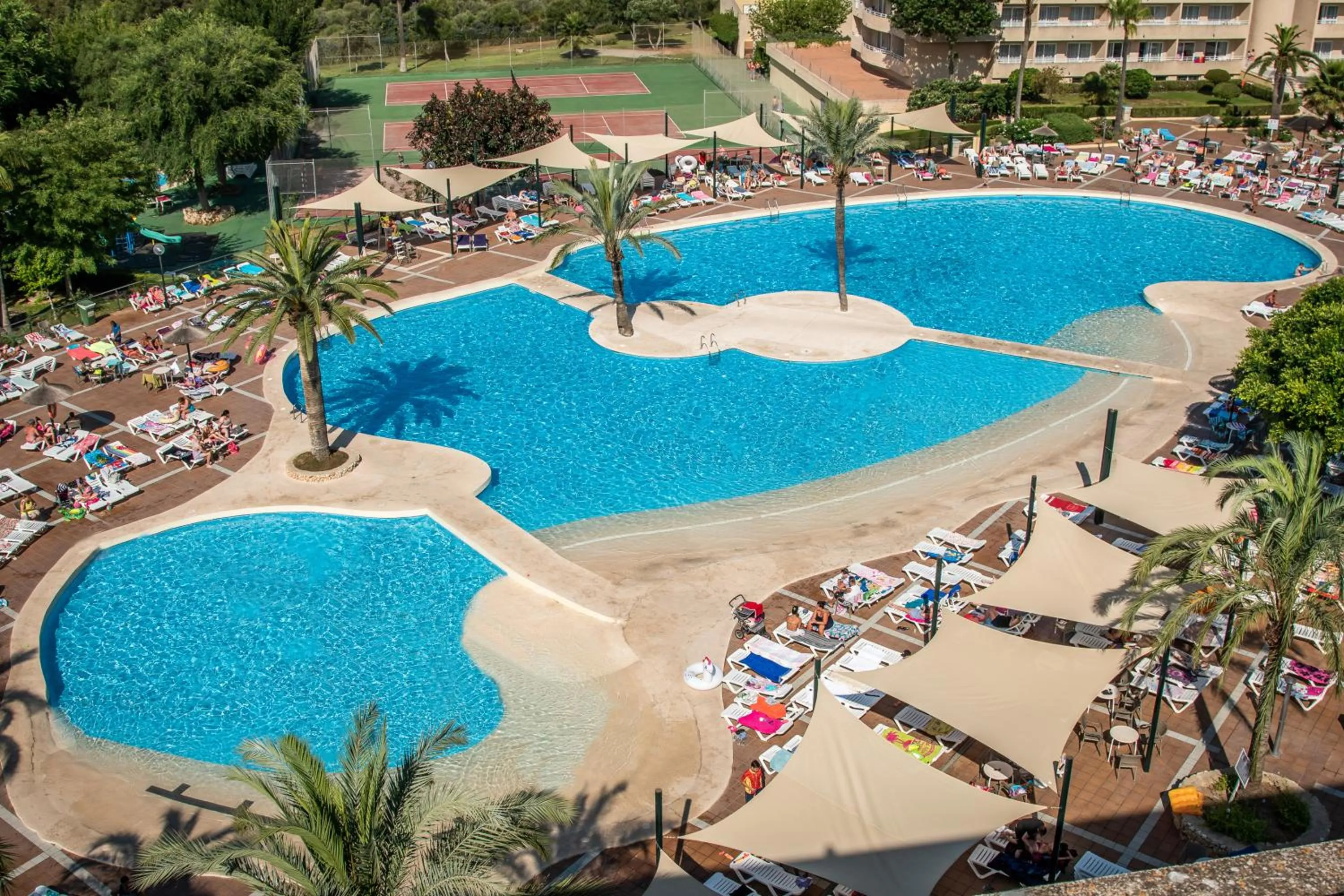 Bird's eye view in Hotel Club Cala Romani