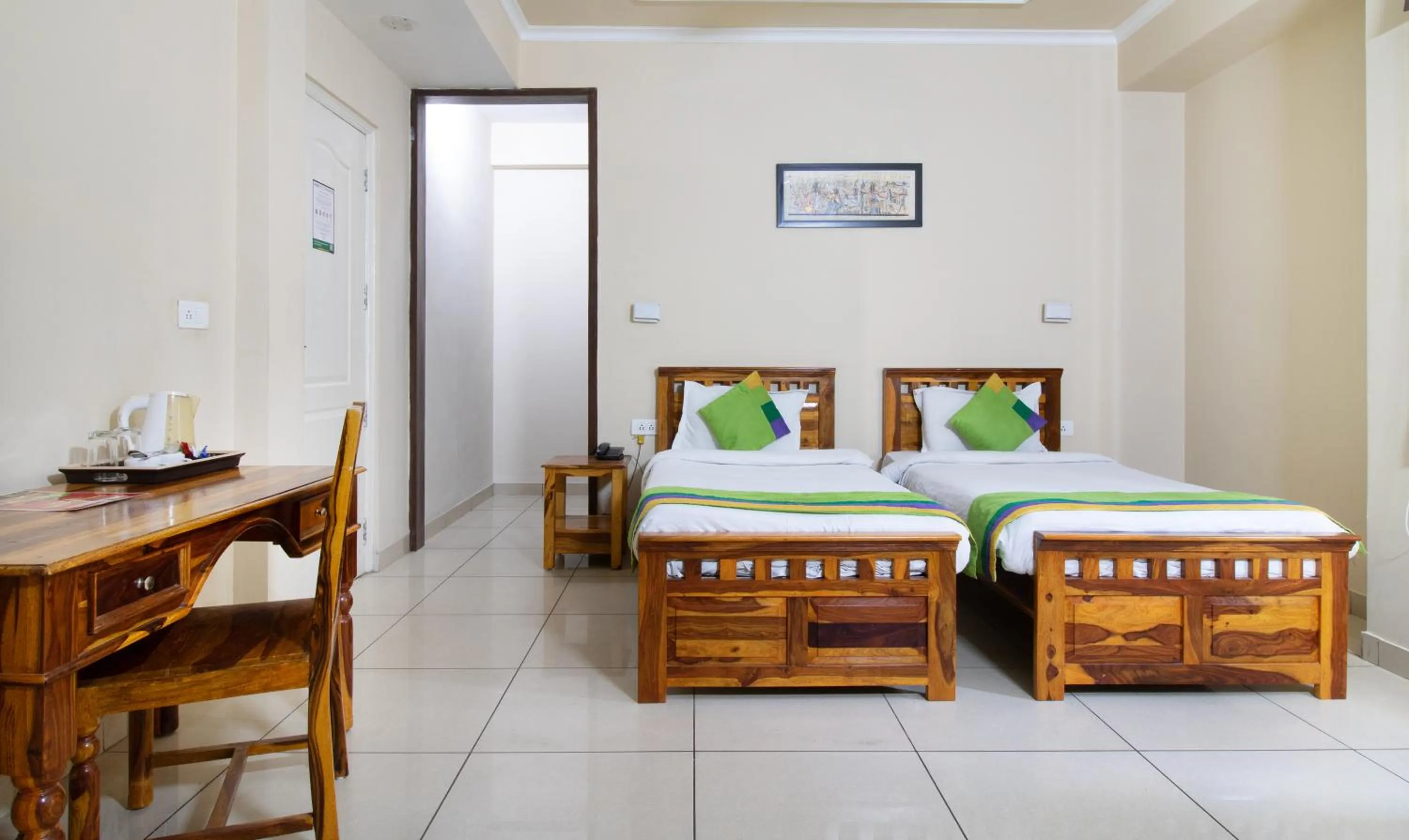 Bedroom, Bed in Treebo The Anchorage Malviya Nagar