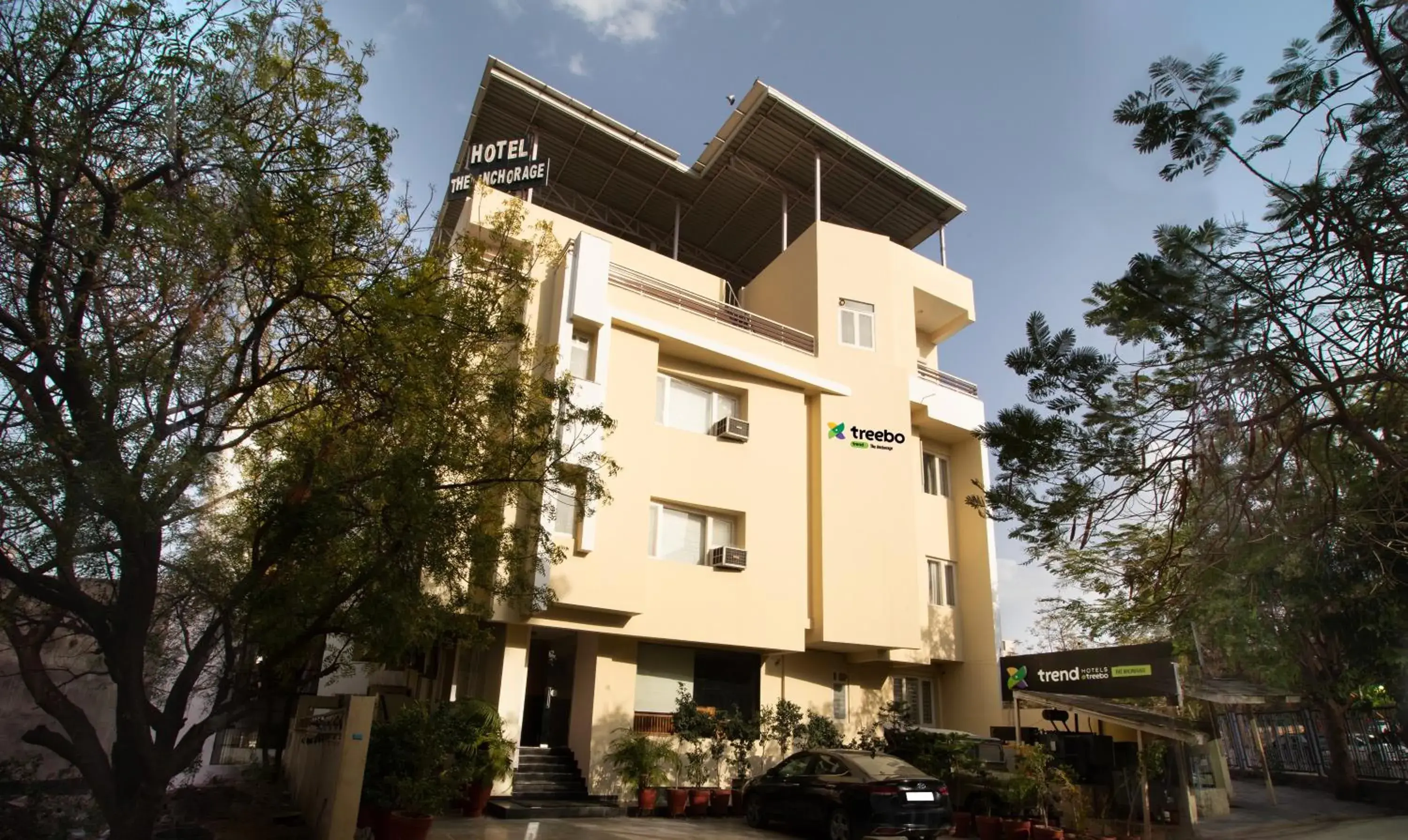 Facade/entrance in Treebo The Anchorage Malviya Nagar Facade/entrance in Treebo The Anchorage Malviya Nagar