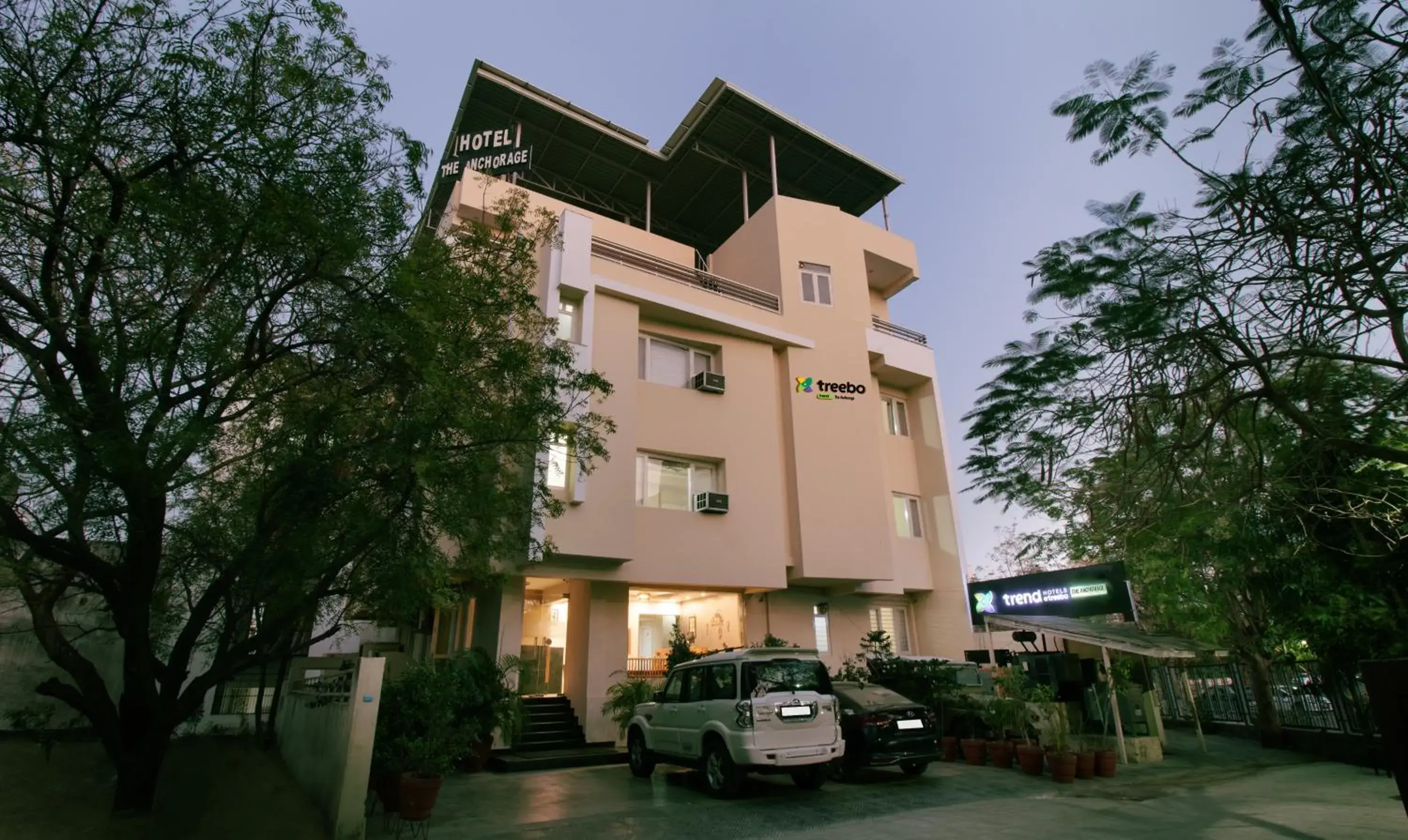 Facade/entrance in Treebo The Anchorage Malviya Nagar Facade/entrance in Treebo The Anchorage Malviya Nagar