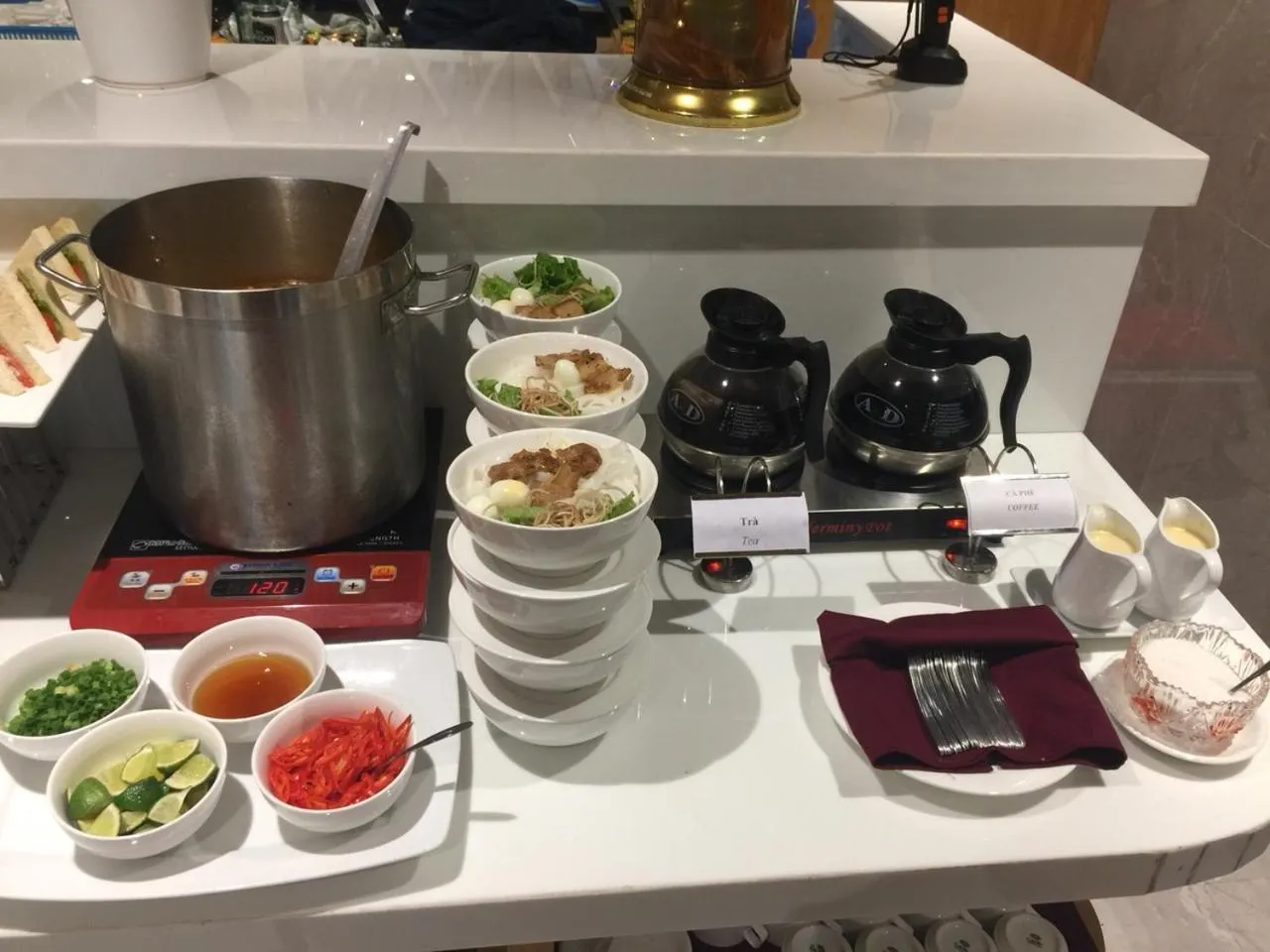 Buffet breakfast in Soho Boutique Hotel