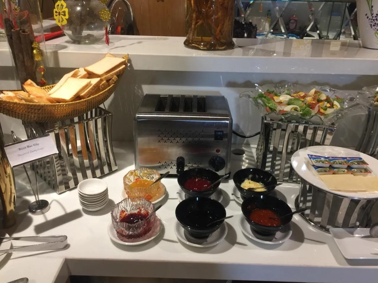 Buffet breakfast in Soho Boutique Hotel