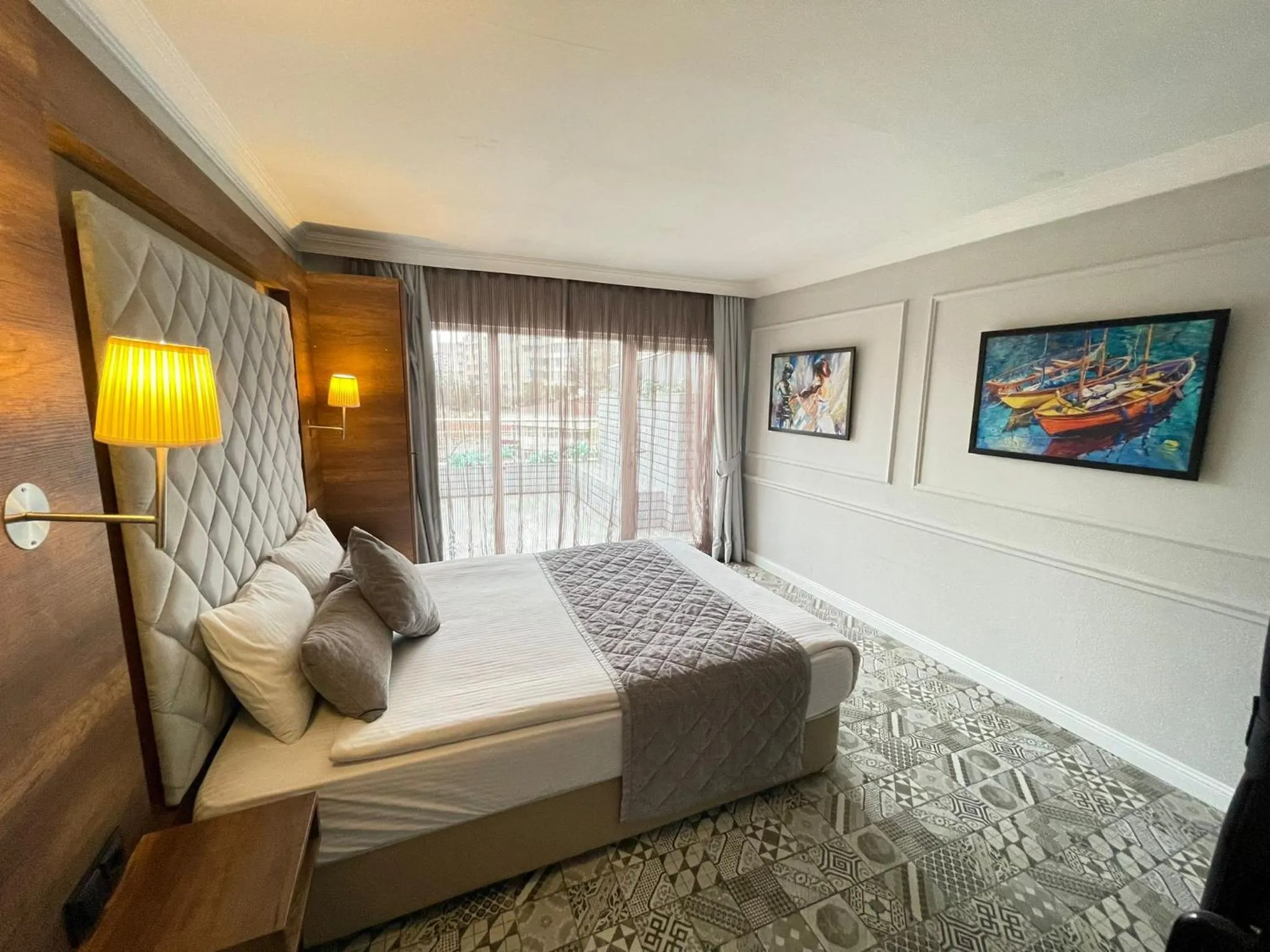 Bed in Double Bond Hotel Spa