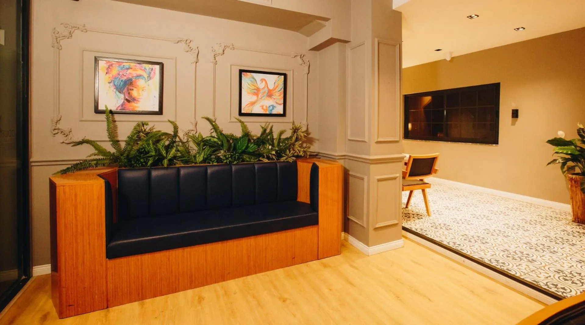 Lobby or reception, Bed in Double Bond Hotel Spa