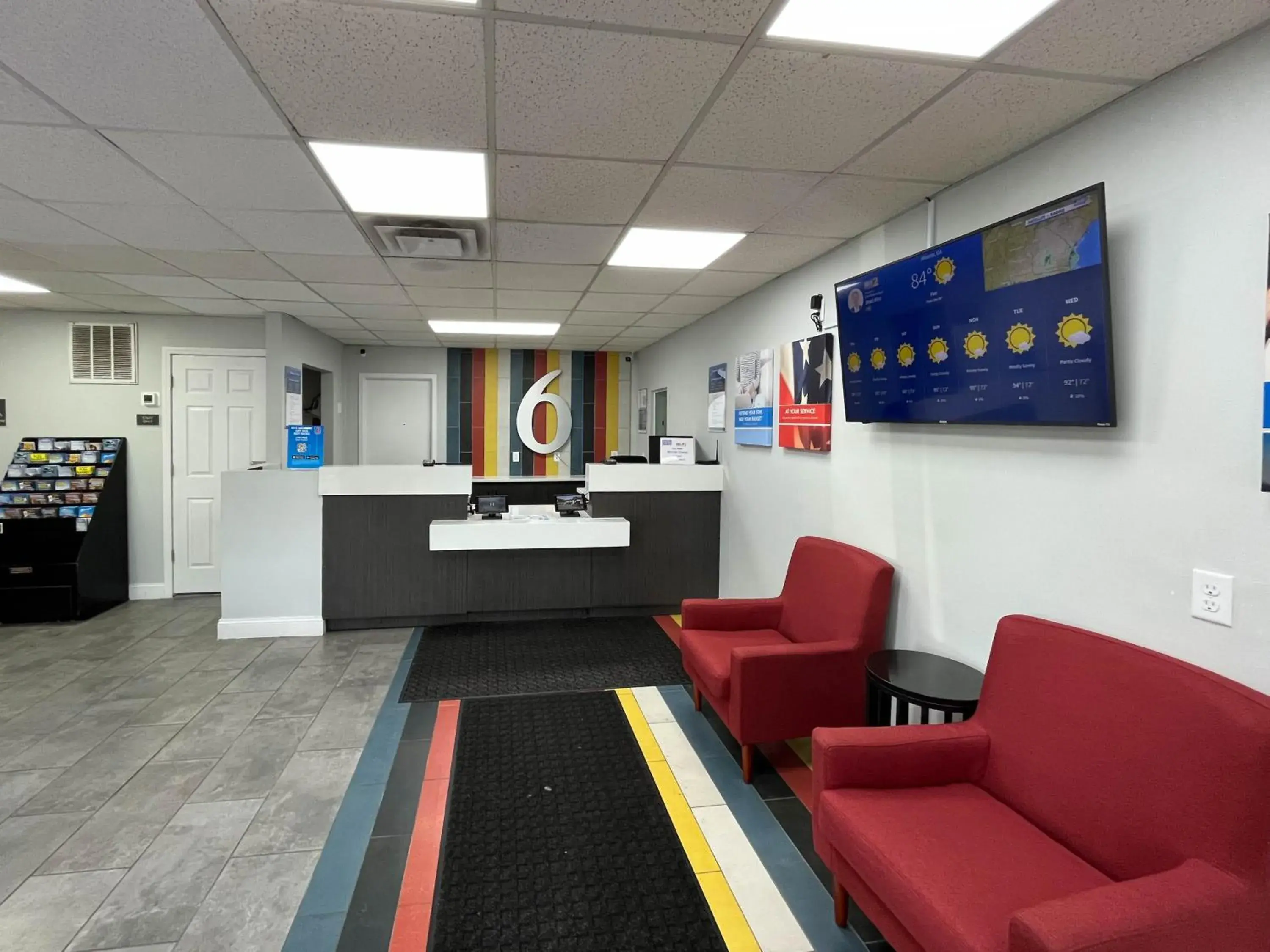 Lobby or reception, Lobby/Reception in Motel 6-Lafayette, IN