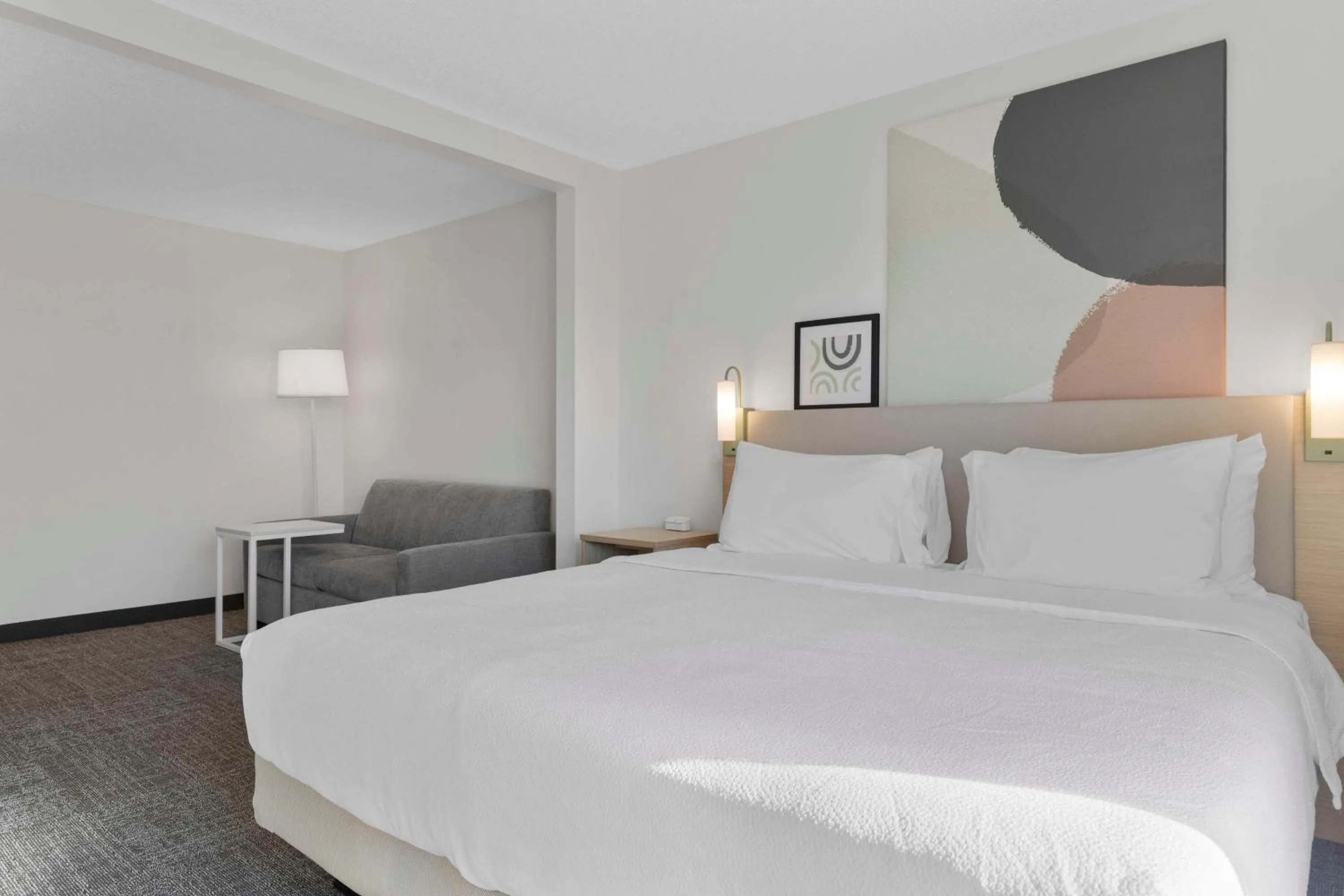 Living room, Bed in Spark By Hilton Greensboro