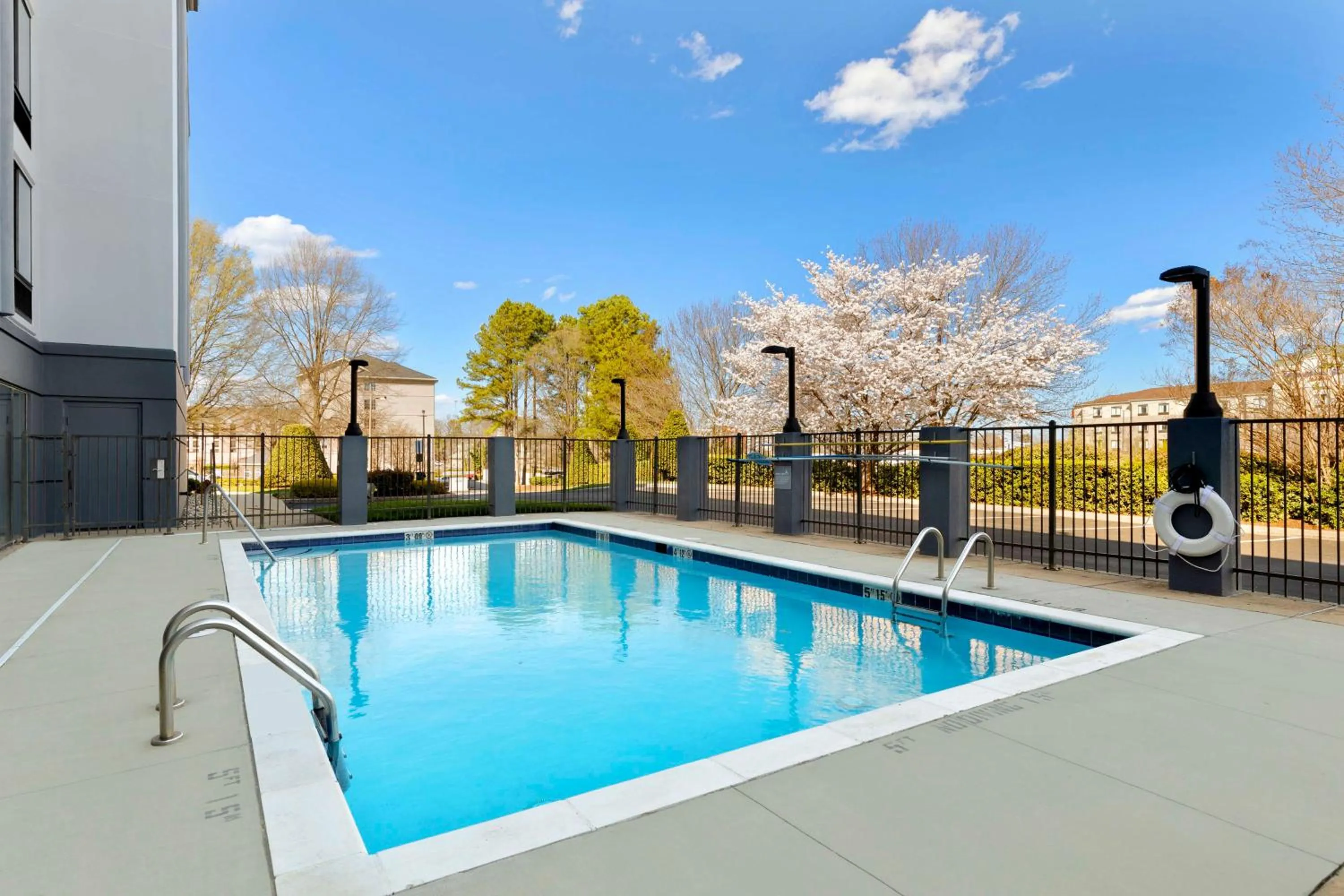 Pool view in Spark By Hilton Greensboro