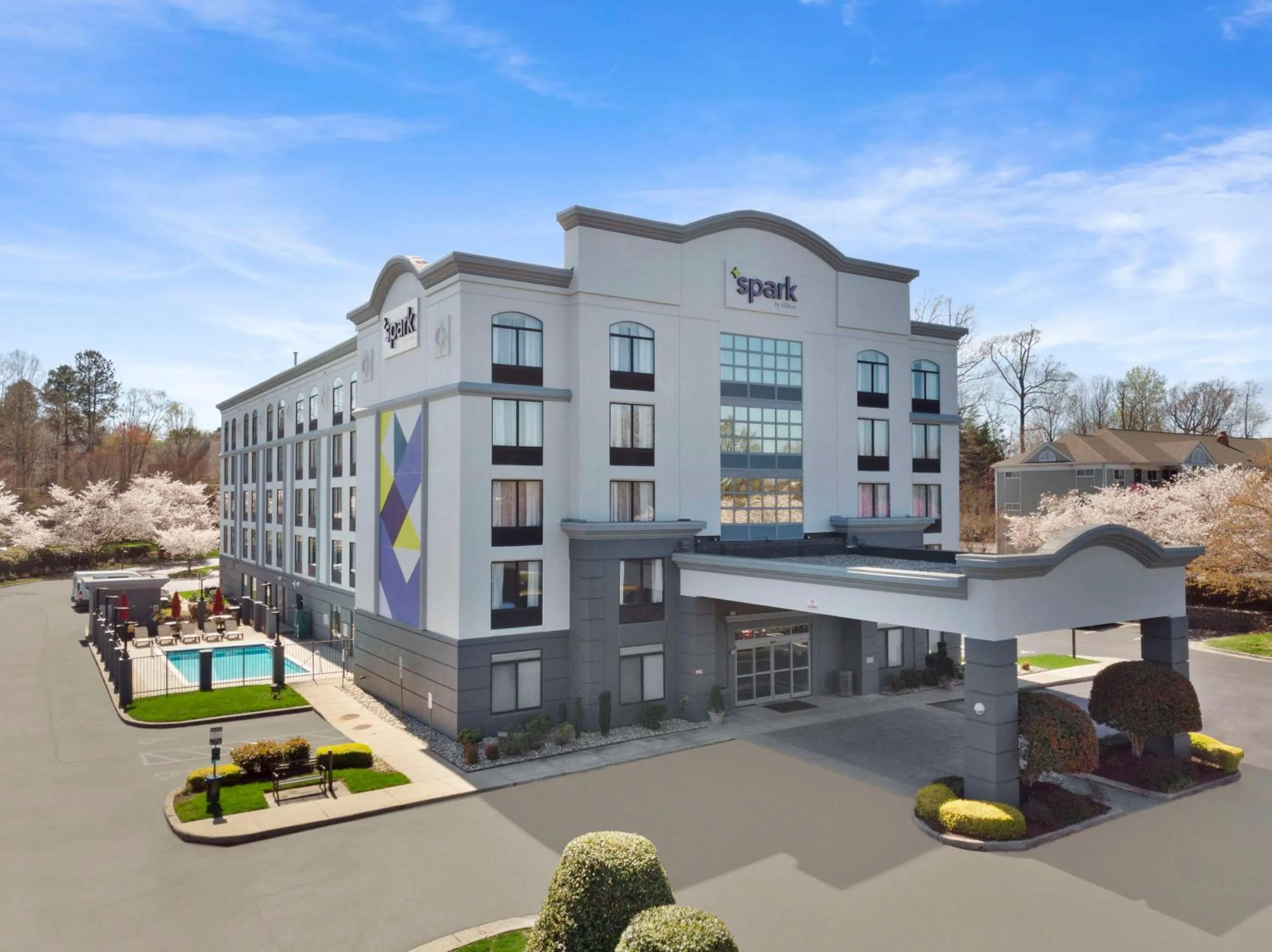 Property building in Spark By Hilton Greensboro