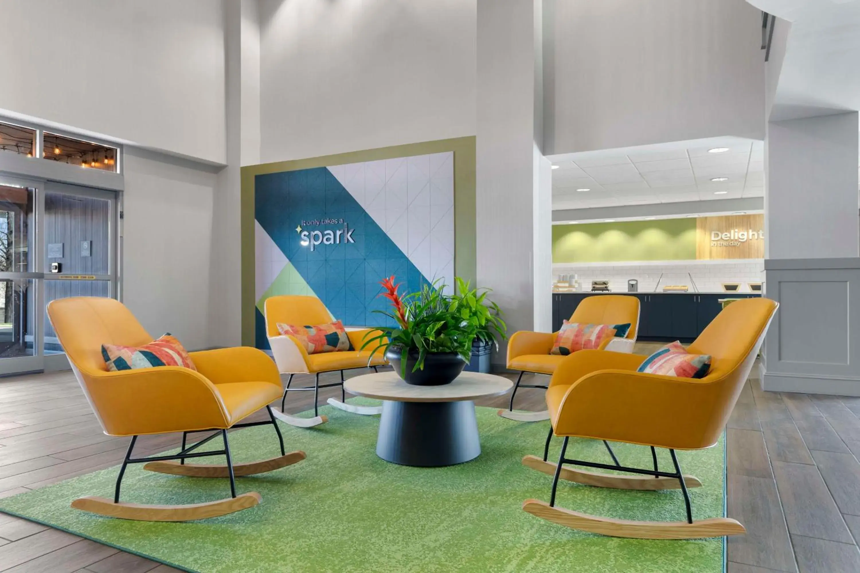 Lobby or reception in Wingate by Wyndham Greensboro Lobby or reception in Wingate by Wyndham Greensboro