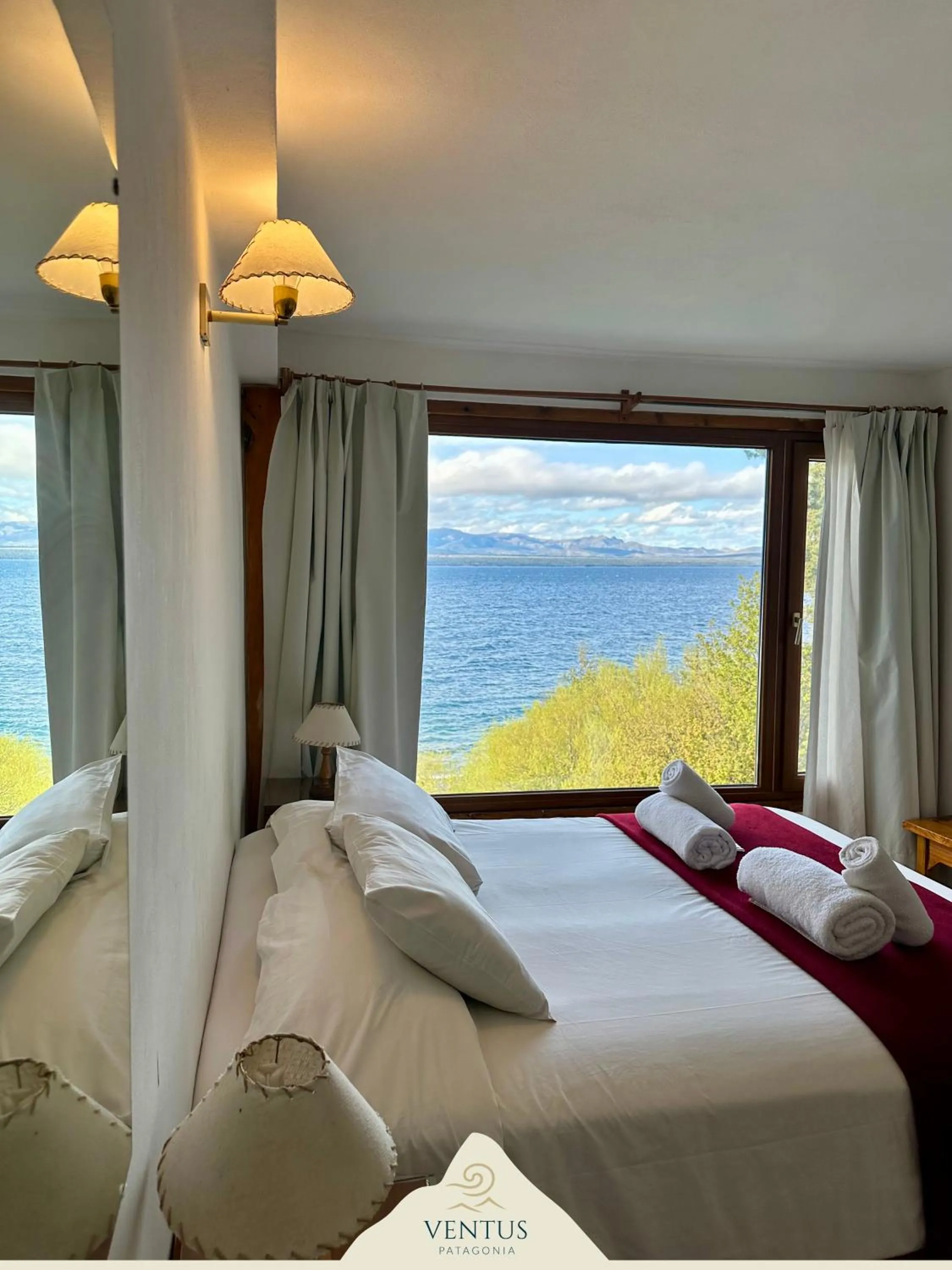 Lake view, Bed in Hosteria Ventus Patagonia