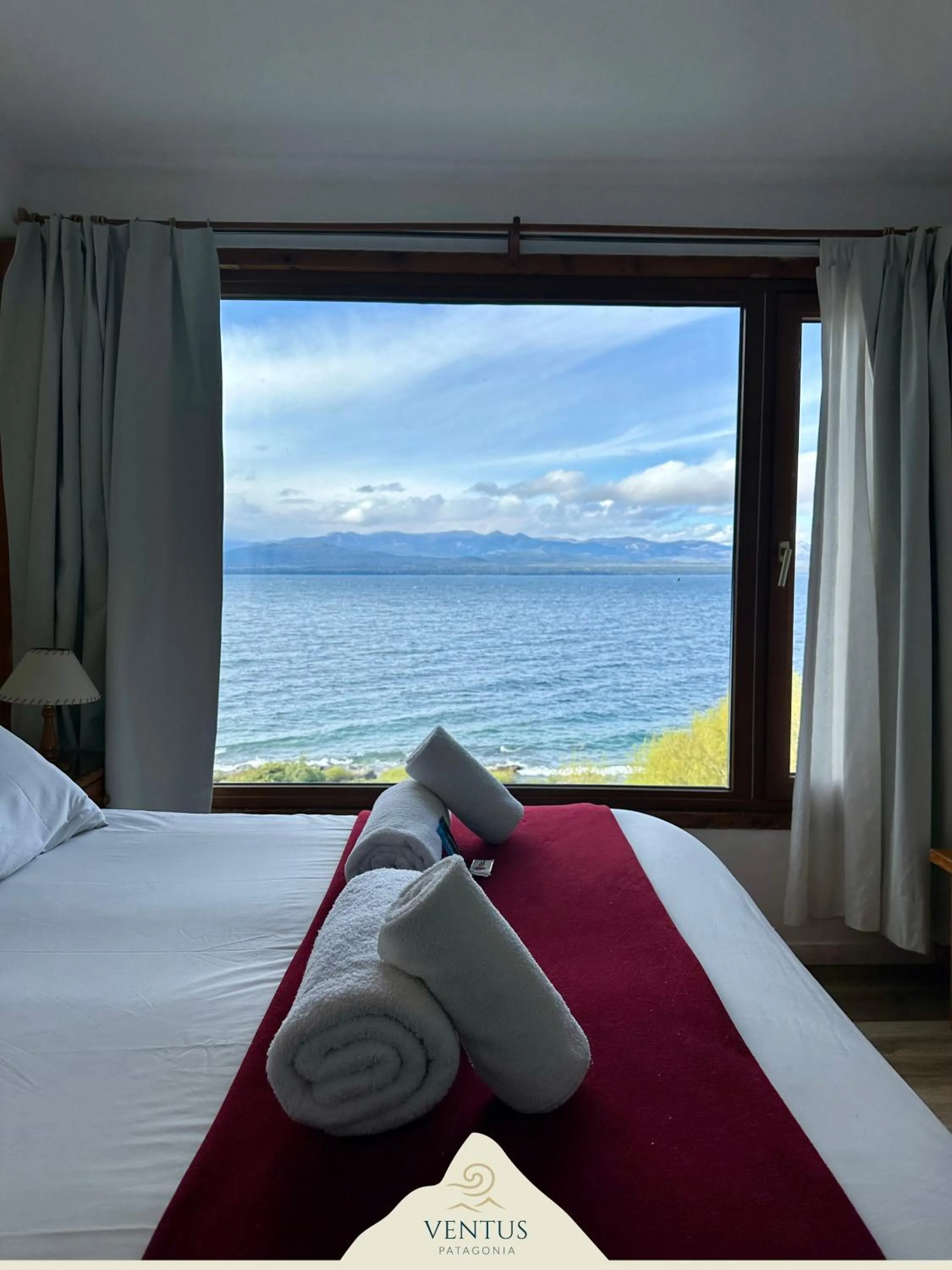 Lake view, Bed in Hosteria Ventus Patagonia